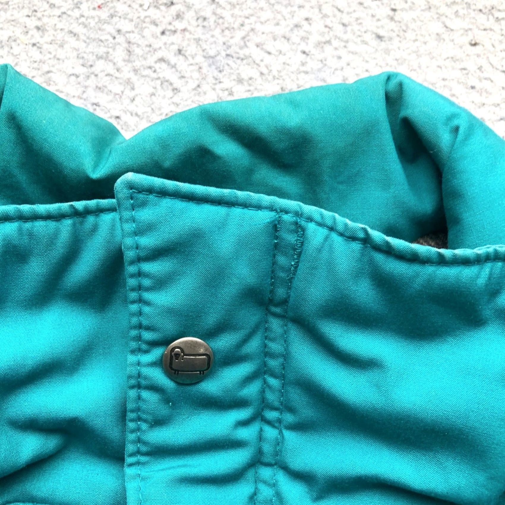 Vintage VINTAGE Woolrich Parka Jacket Wool Blend Plaid Lined Teal Womens Medium 90s Parka Coat Coat Women Medium Teal Size M / US 6-8 / IT 42-44 - 7 Thumbnail
