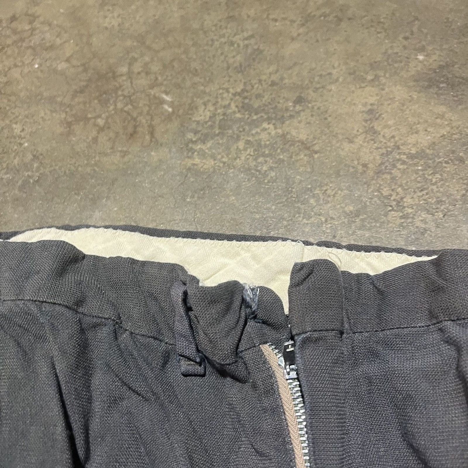 Vintage Vintage 50s Black Gabardine/Rayon Conmar Pants 26x29 Size 26" / US 2 / IT 38 - 3 Thumbnail