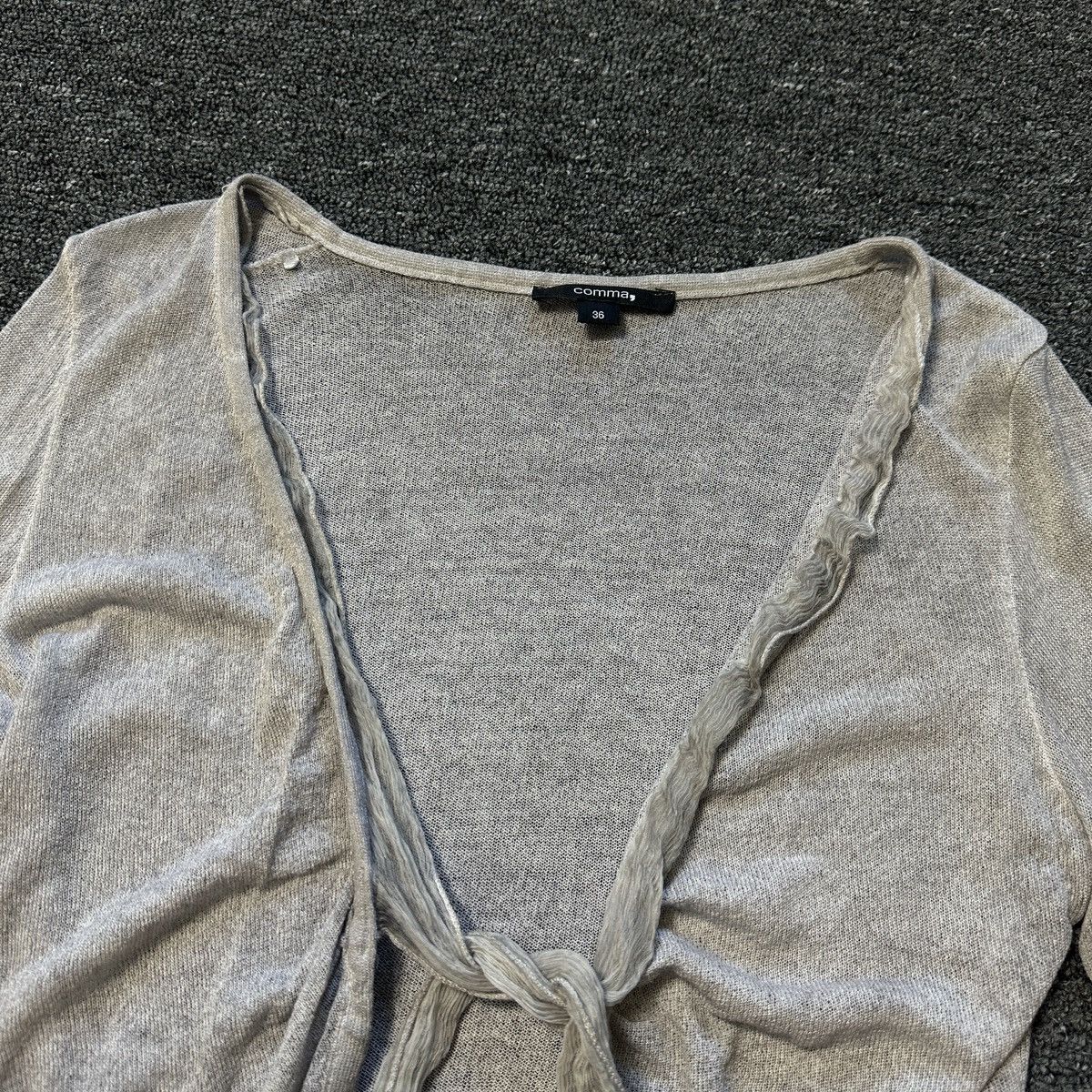 Japanese Brand Comma Gray Blouse Size S / US 4 / IT 40 - 5 Thumbnail