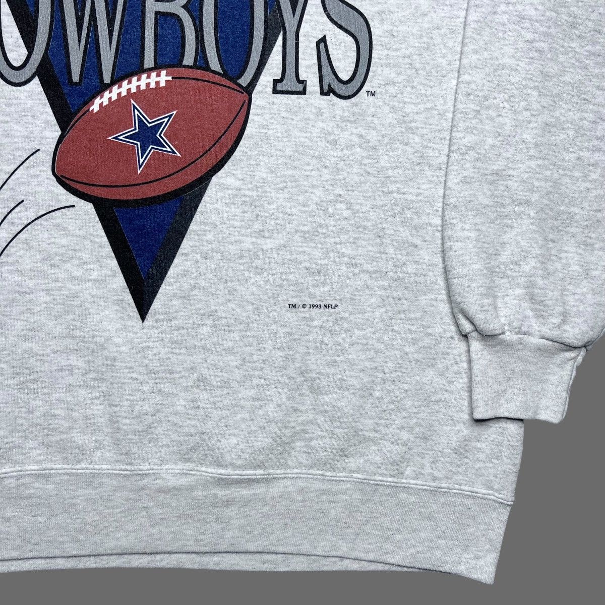 NFL × Vintage 1993 NFL Dallas Cowboys Spell Out 3D Football Sweatshirt Size US XL / EU 56 / 4 - 16 Thumbnail