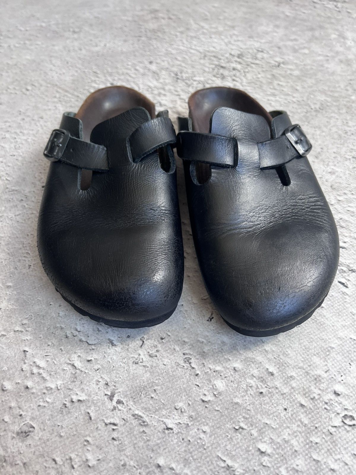 Birkenstock × Vintage VINTAGE BLACK BOSTON BIRKENStock slippers slipons Size US 6 / IT 36 - 2 Thumbnail