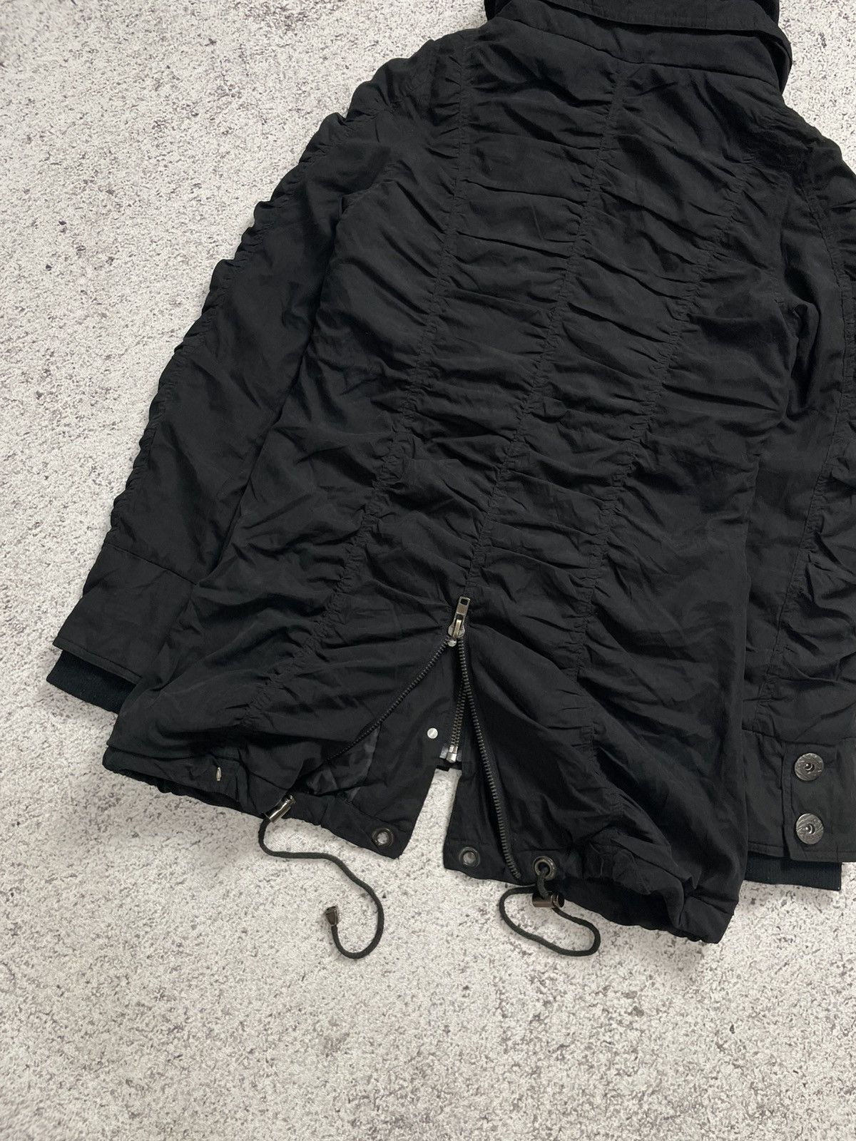 Japanese Brand 2000s D.I.A - Vkei Crumpled Jacket Napoleon Hodded Jacket Size US S / EU 44-46 / 1 - 7 Thumbnail