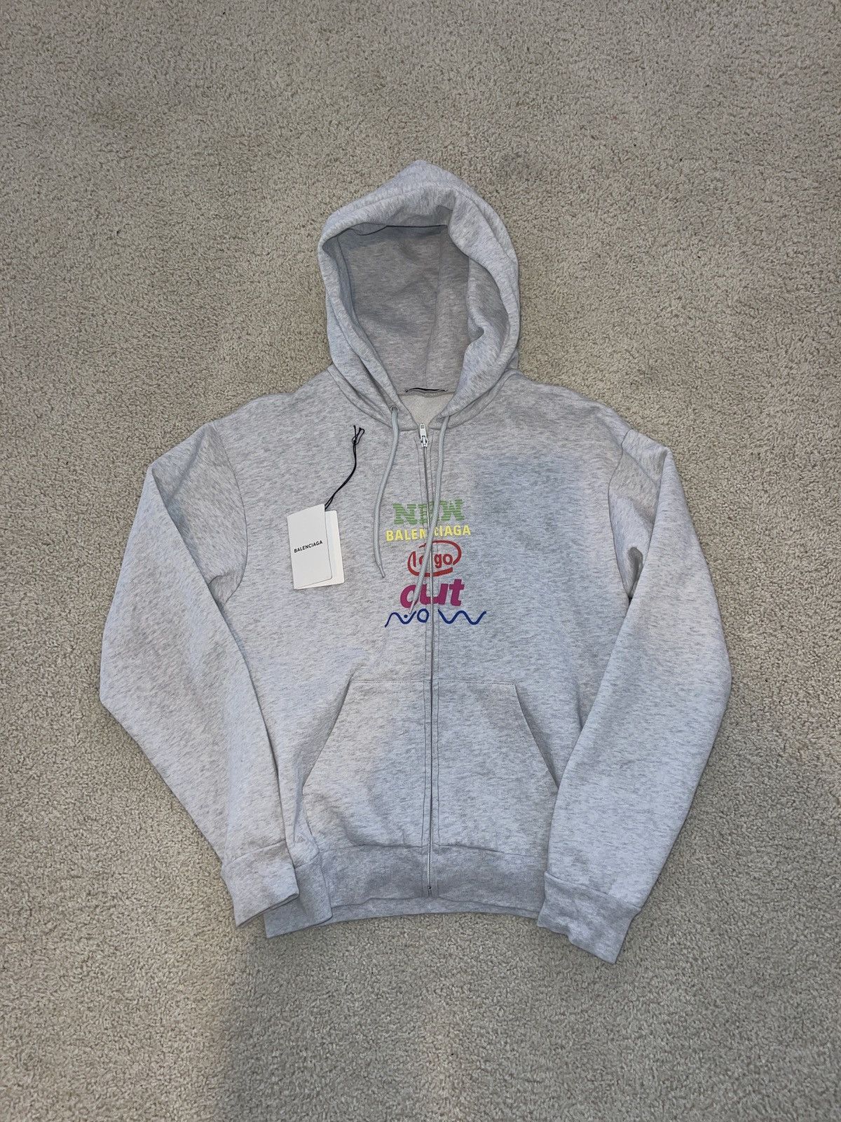 balenciaga new logo out now hoodie