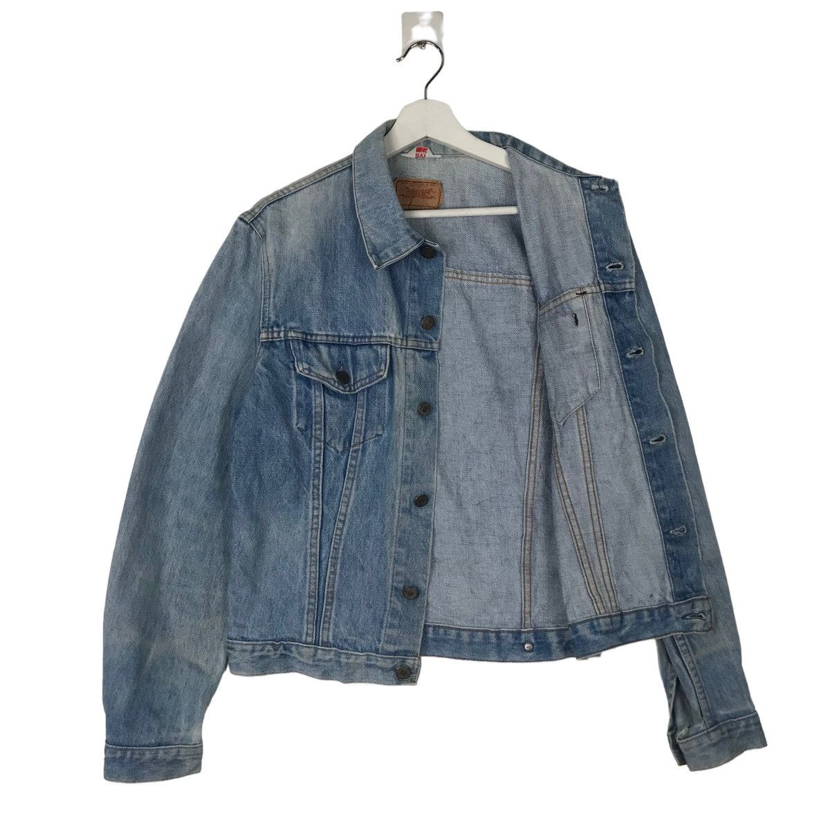Levi's 🔥 90s RARE VINTAGE LEVIS 705 TRUCKER JACKET MADE IN FRANCE Size US M / EU 48-50 / 2 - 6 Thumbnail