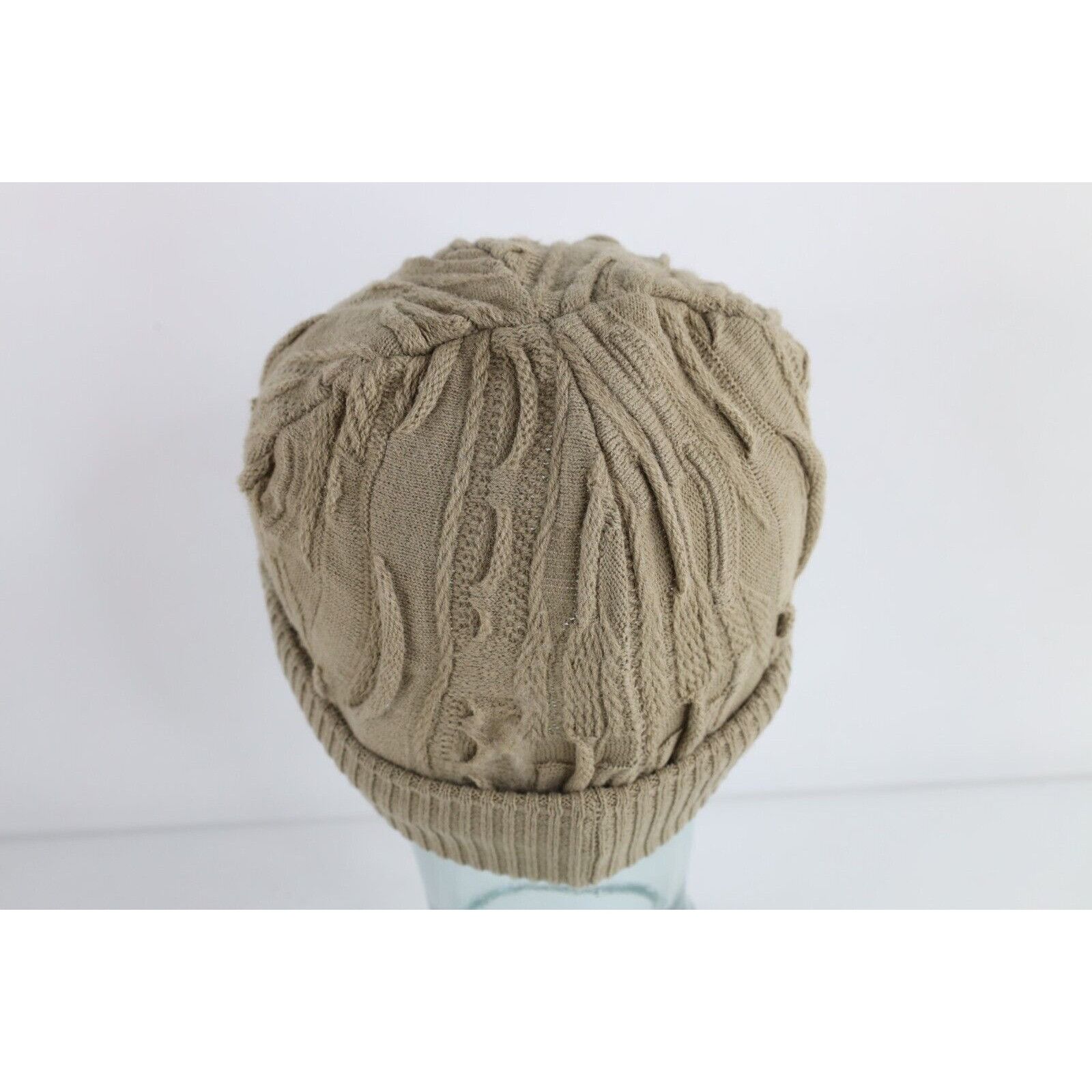 Vintage Vintage 90s Coogi Style Textured Knit Winter Beanie Hat Cap Size ONE SIZE - 4 Thumbnail