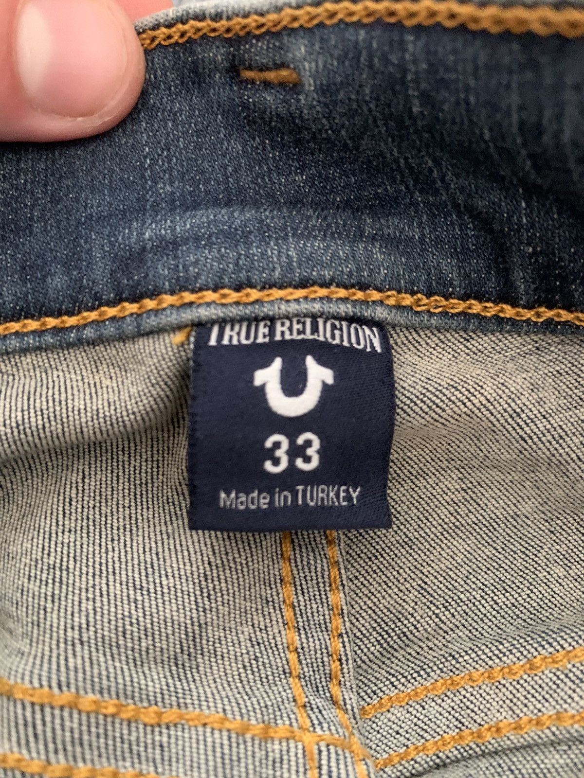 Japanese Brand × True Religion × Vintage 🔥 True Religion Rocco Relaxed Skinny Pants Jeans Y2K Logo Size US 33 - 7 Thumbnail