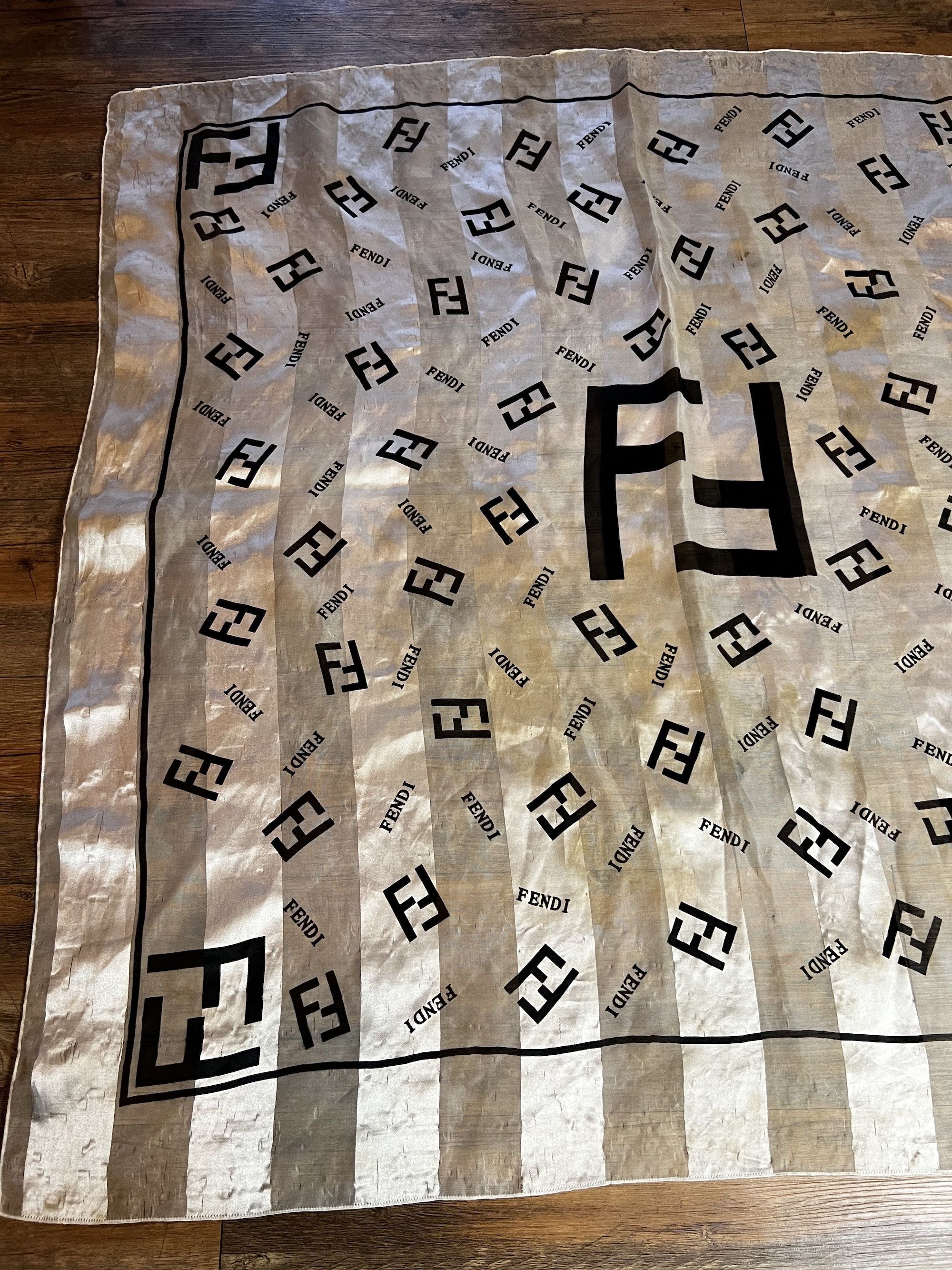 Fendi Vintage 1970's-1990's FENDI FF Monogram Scarf Size ONE SIZE - 3 Thumbnail