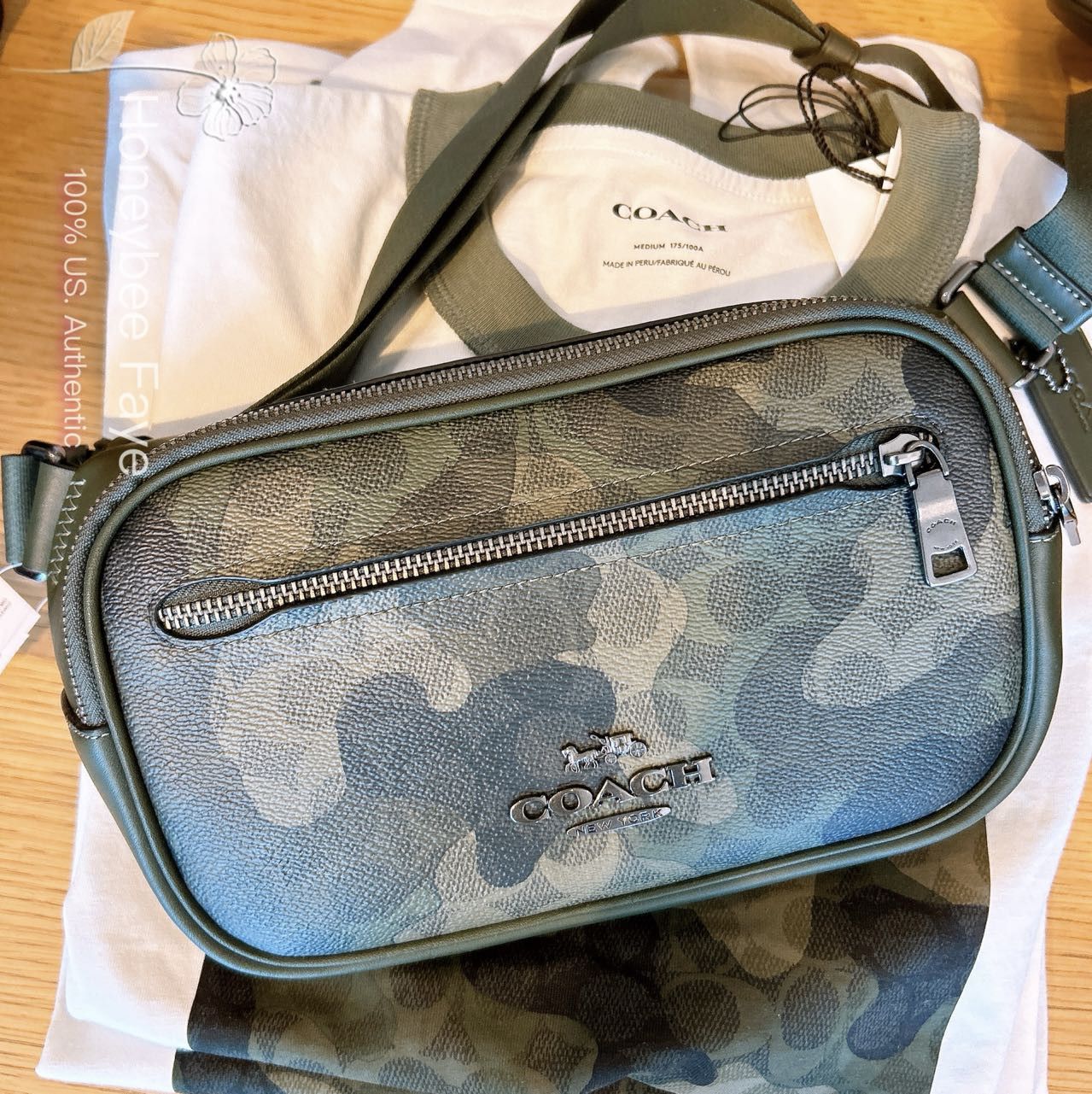 Coach Elias Belt Bag In Signature Camo Print CW314 Size ONE SIZE - 2 Thumbnail