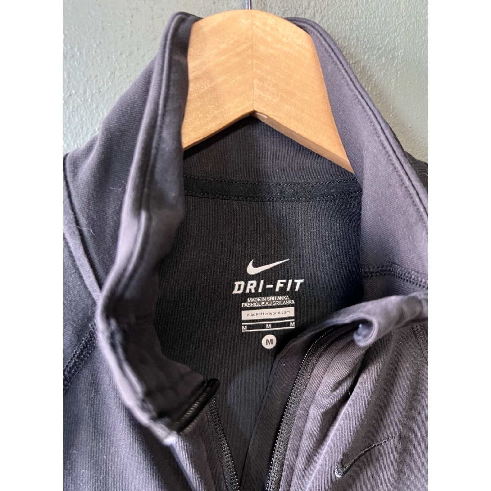 Nike Nike Womens Track Jacket Dri-Fit Full Zip Long Sleeve Black Size M Athletic Jacket Womens Size M / US 6-8 / IT 42-44 - 3 Thumbnail