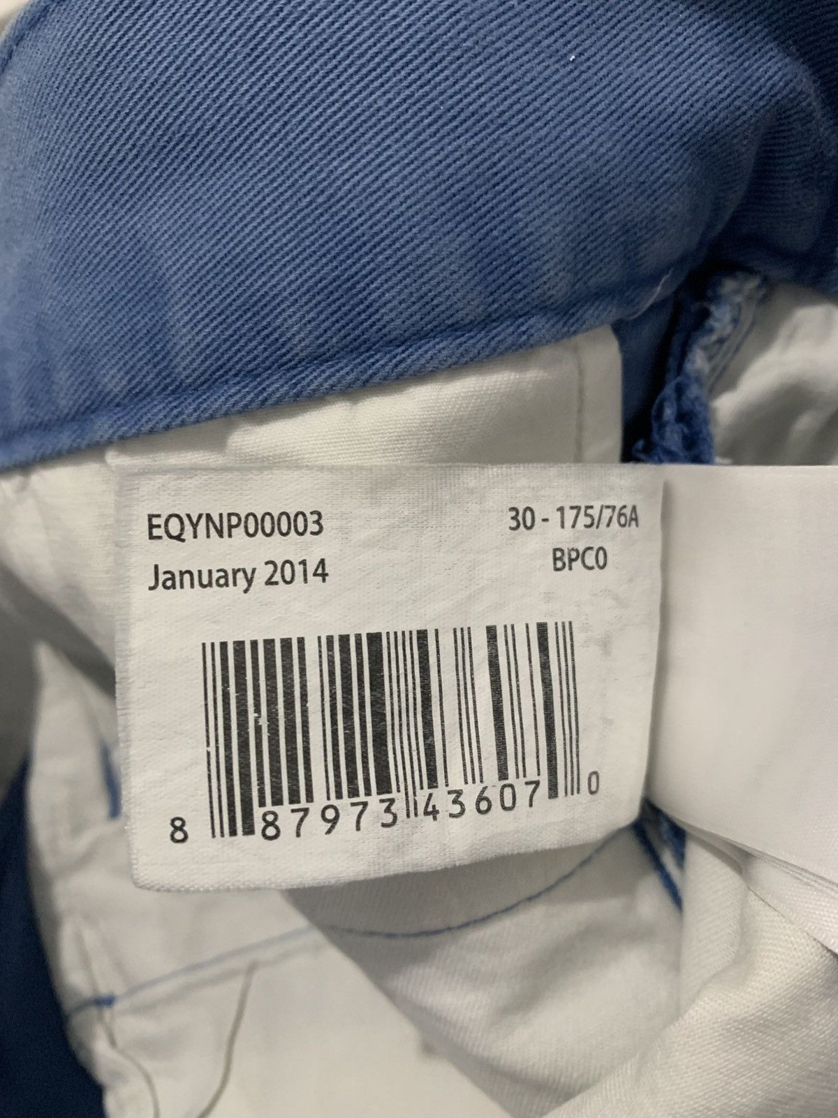 Quiksilver 2014 Quiksilver Straight Tapered Fit Blue Pants Size US 30 / EU 46 - 16 Thumbnail