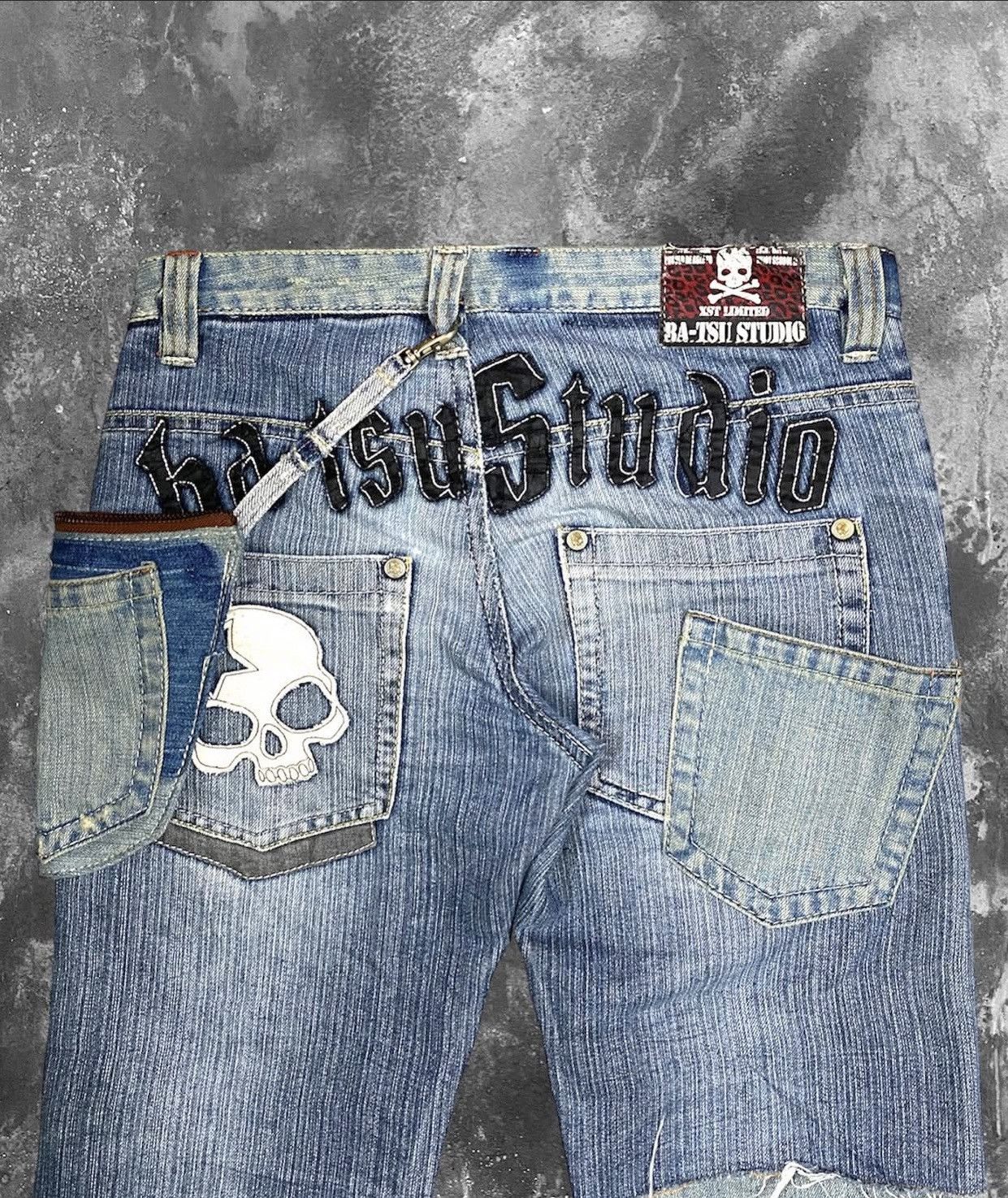 Japanese Brand ' TWO-TONE ' FLARE JEANS HANDMADE Size US 30 / EU 46 - 4 Thumbnail