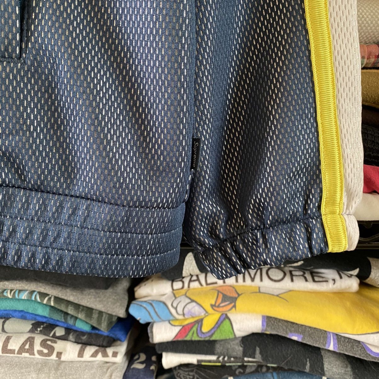 Supreme Supreme Bonded Mesh Track Jacket Navy 2018 Grunge Punk Y2K Size US L / EU 52-54 / 3 - 4 Thumbnail