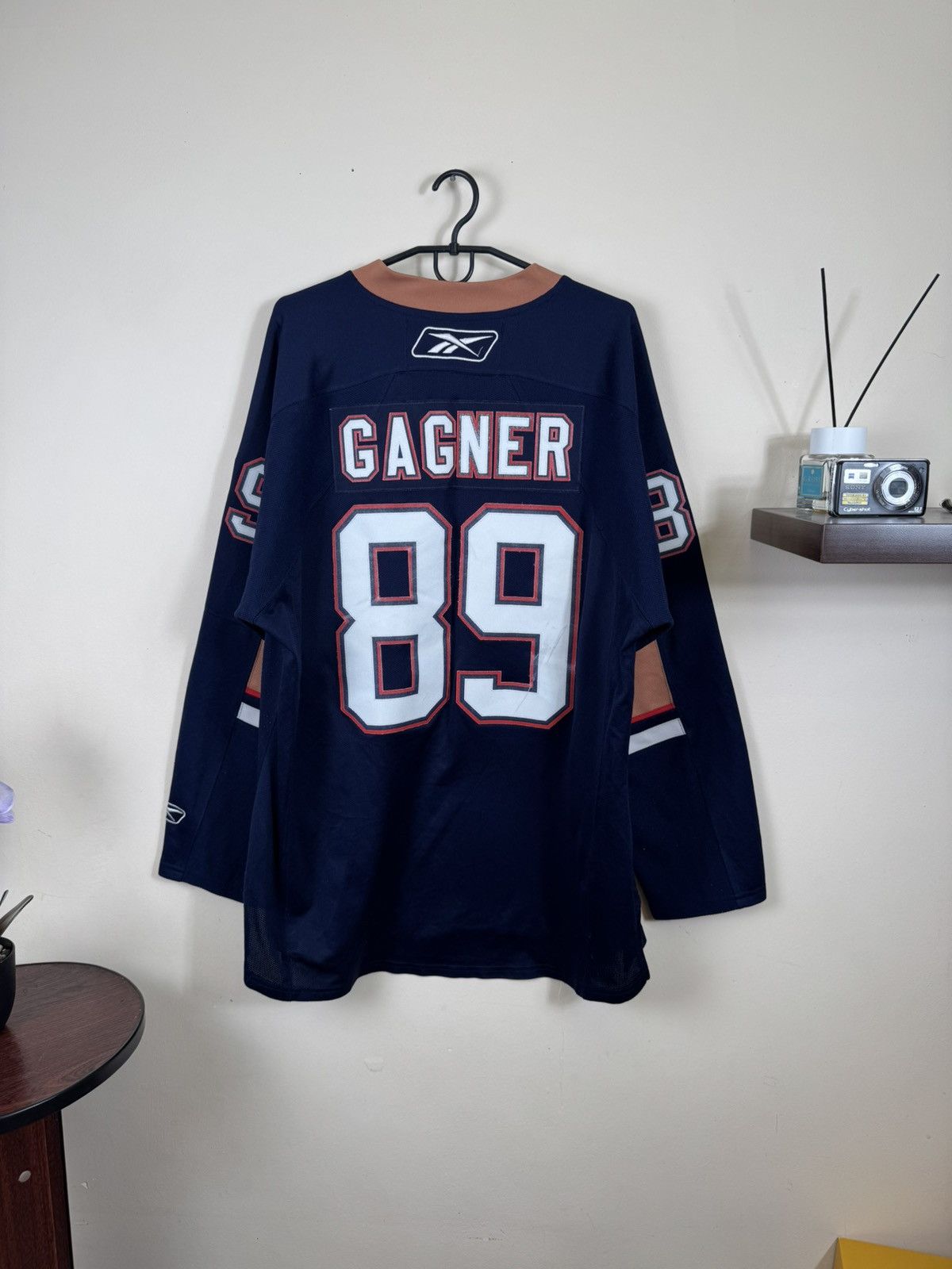 Reebok Reebok Edmonton Oilers #89 Sam Gagner Blue Hockey Jersey XL Size US XL / EU 56 / 4 - 2 Thumbnail