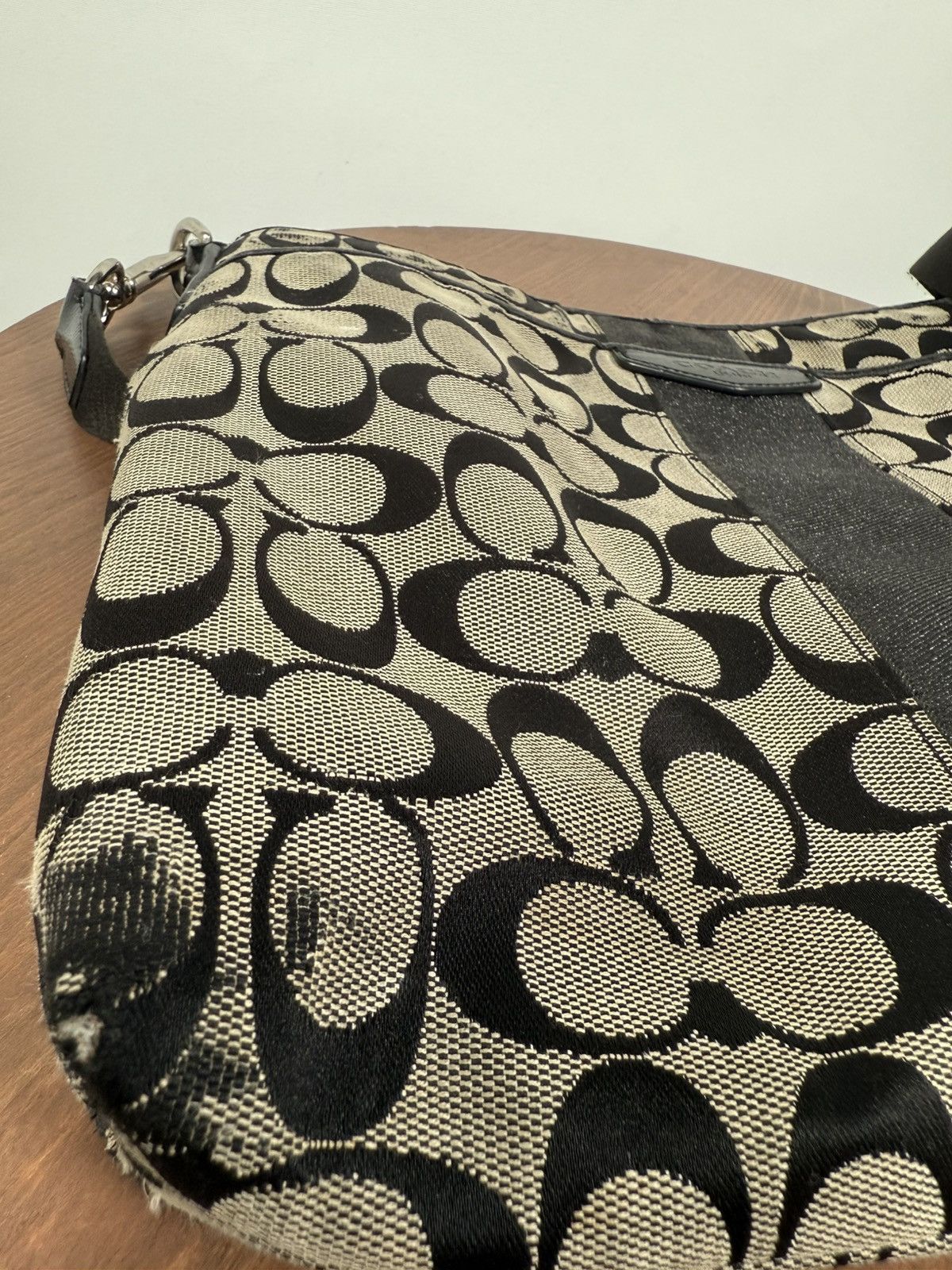 Coach Y2K Coach Shoulder Bag Black Monogram Size ONE SIZE - 5 Thumbnail