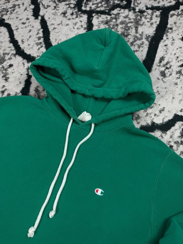 Champion Champion Reverse Weave Green S Logo Hoodie Size US S / EU 44-46 / 1 - 4 Thumbnail