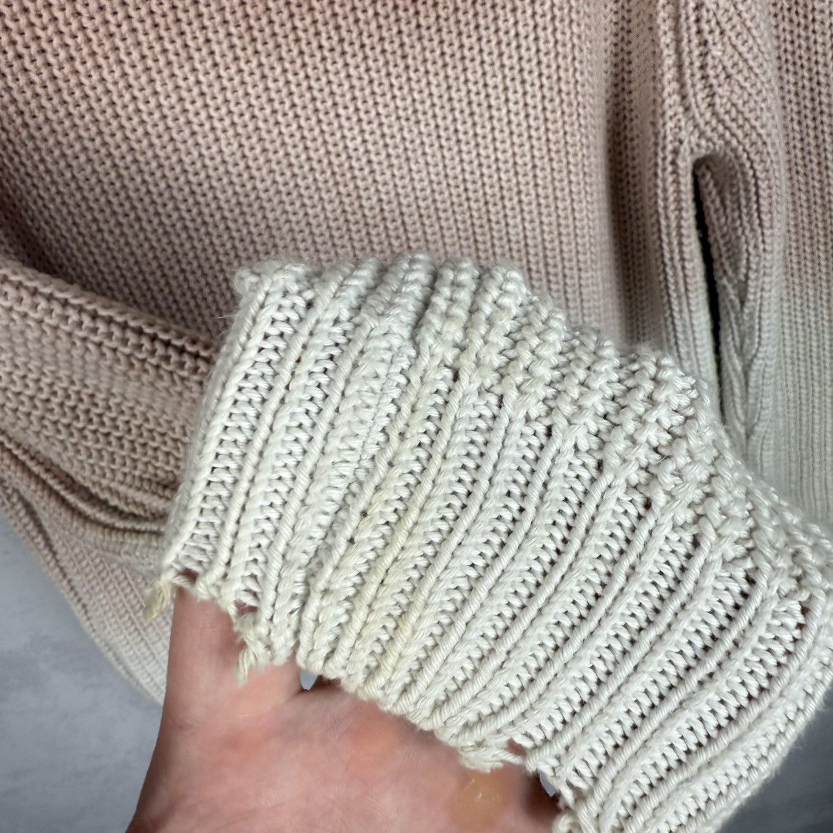 Zadig & Voltaire Zadig&Voltaire Kary Cow Distress Cotton Wool Knit Sweater Size XS / US 0-2 / IT 36-38 - 18 Thumbnail