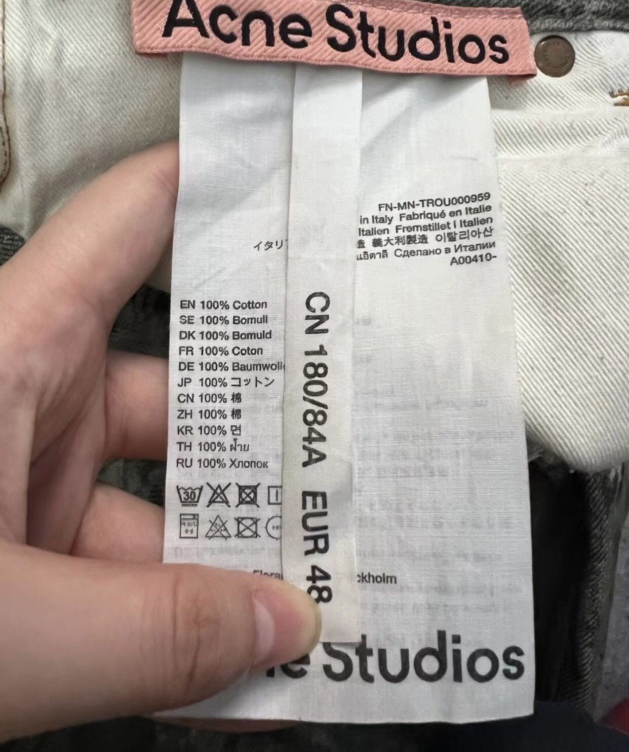 Acne Studios Acne studios splash-ink printing jeans 2409-Nextarrow Size US 32 / EU 48 - 6 Thumbnail