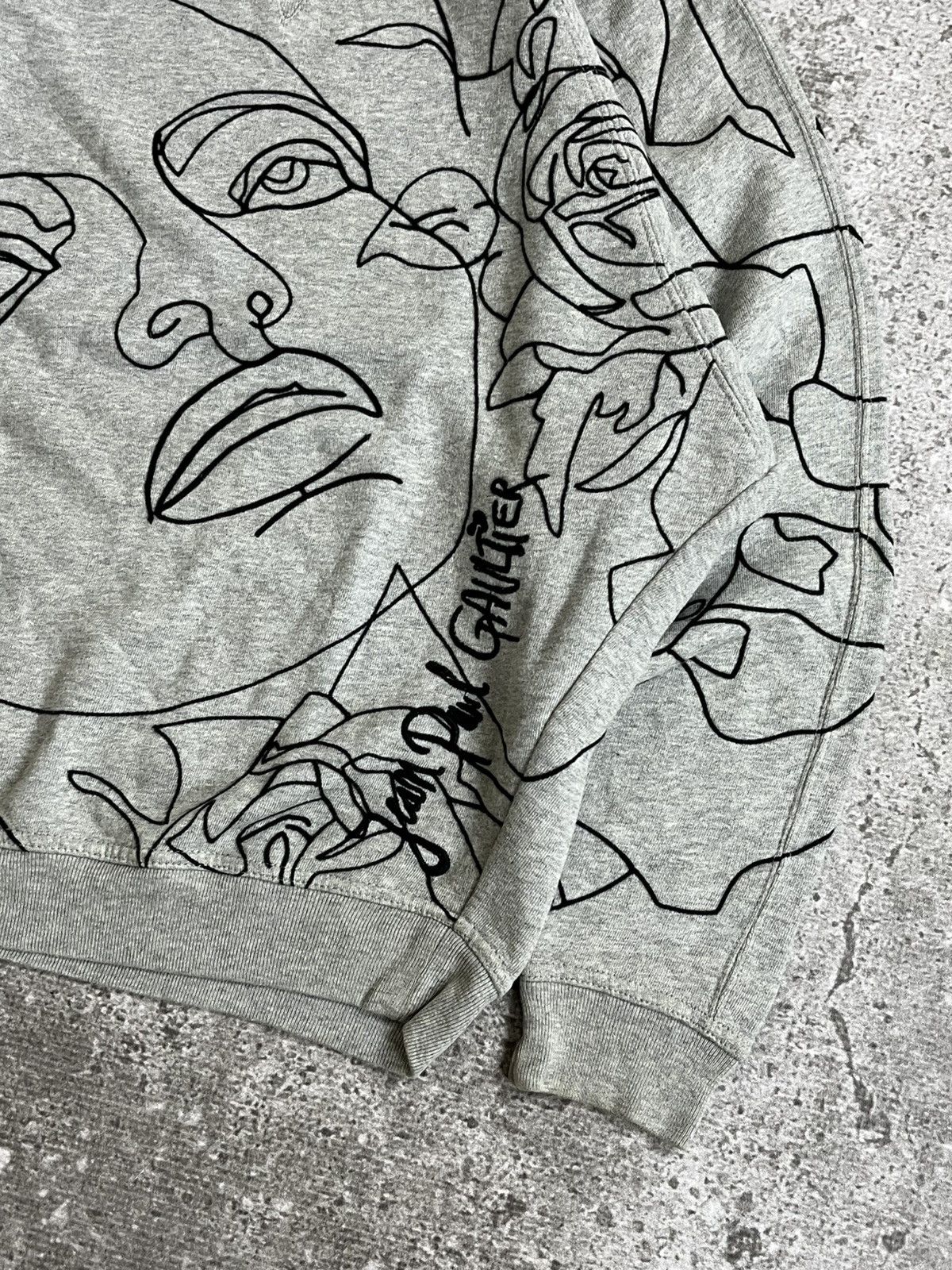 Jean Paul Gaultier Jean Paul Gaultier Face Floral Sweatshirt Size US M / EU 48-50 / 2 - 4 Thumbnail