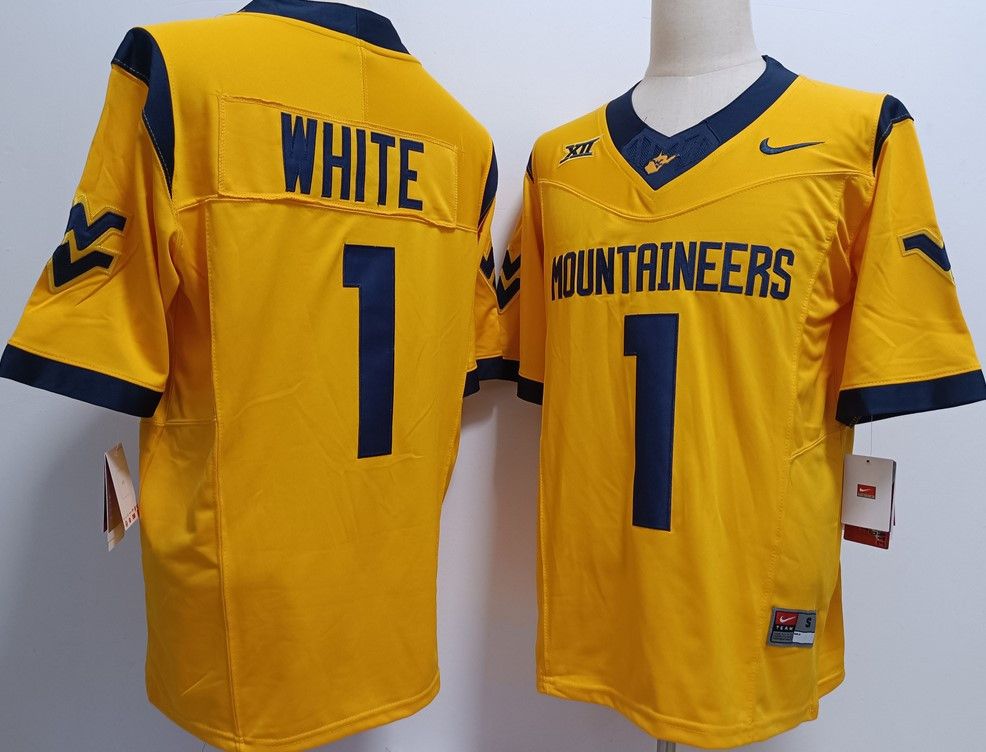 Other Men's West Virginia Mountaineers #1 Jahiem Jersey Size US S / EU 44-46 / 1 - 1 Thumbnail