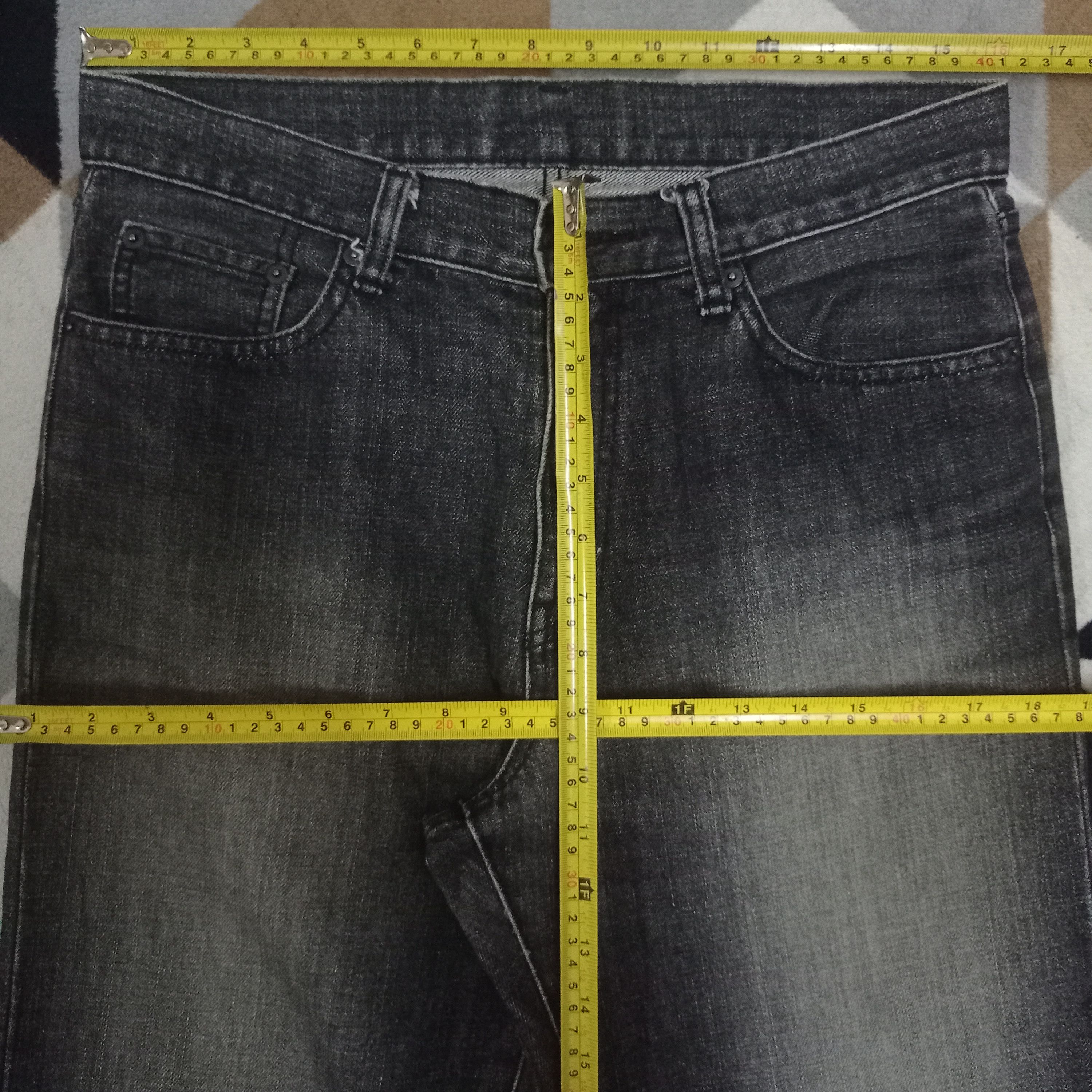 Japanese Brand × Uniqlo Vintage 90s Japanese Uniqlo Distressed Baggy Jeans Size US 32 / EU 48 - 7 Thumbnail
