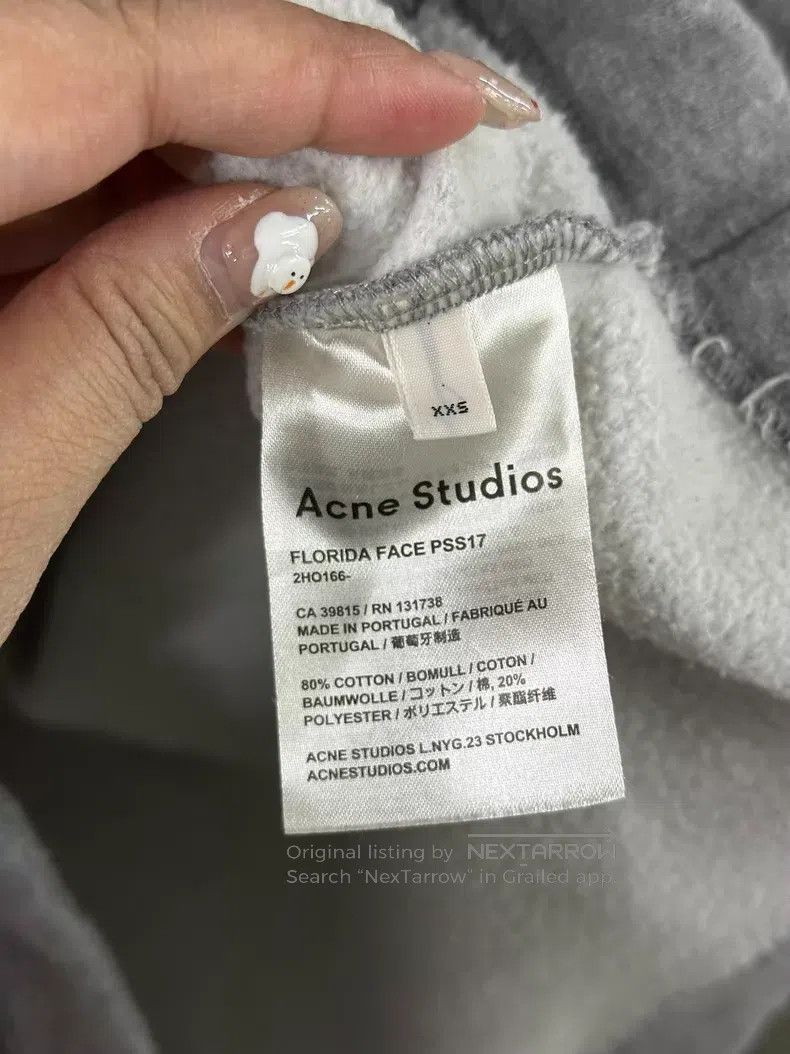 Acne Studios Acne Studios Gray Hooded Sweatshirt Size XXS / US 00 / IT 34 - 5 Thumbnail