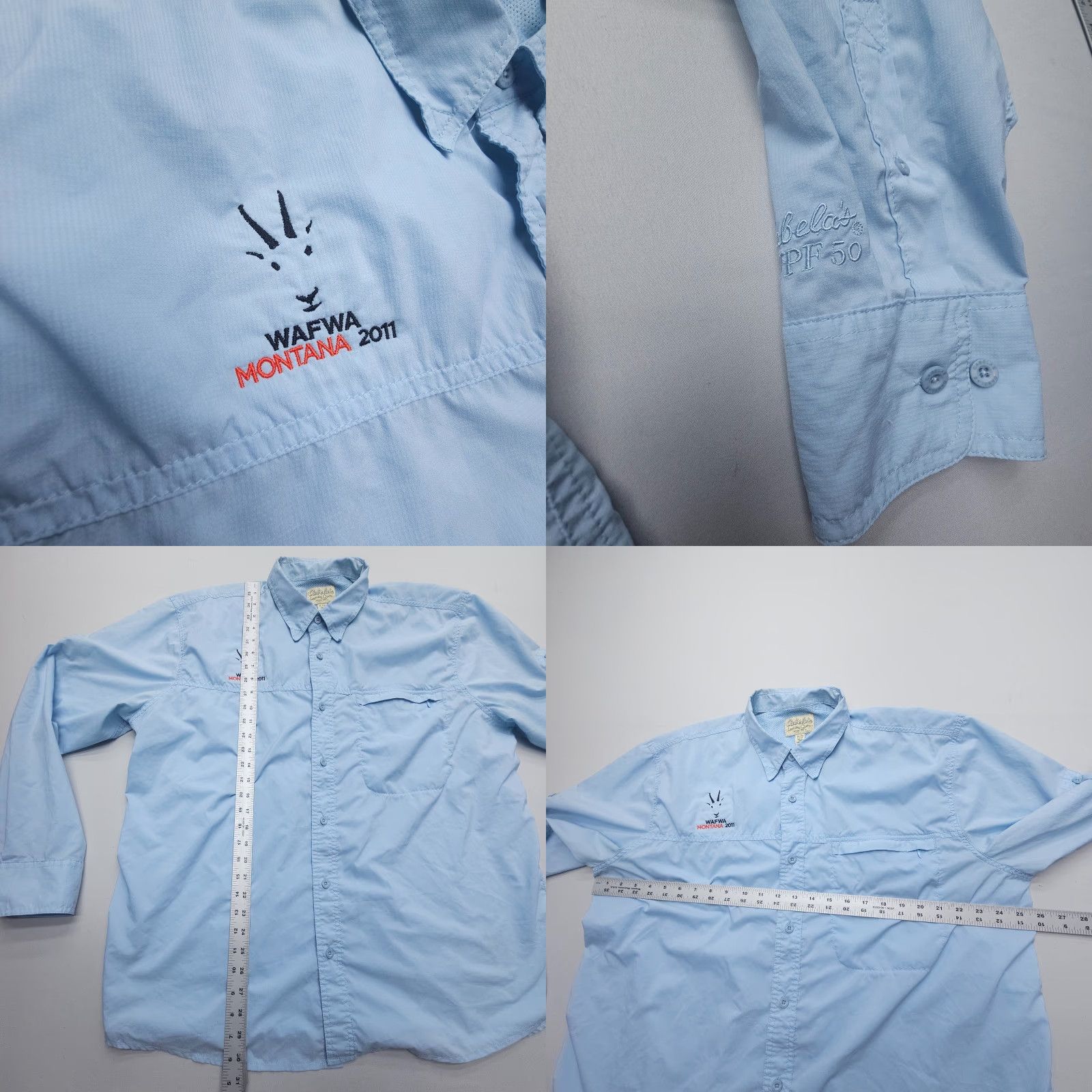 Vintage Cabelas Shirt Mens XL Vented Button Down Fishing Long Sleeve Montana Hiking Size US XL / EU 56 / 4 - 8 Thumbnail