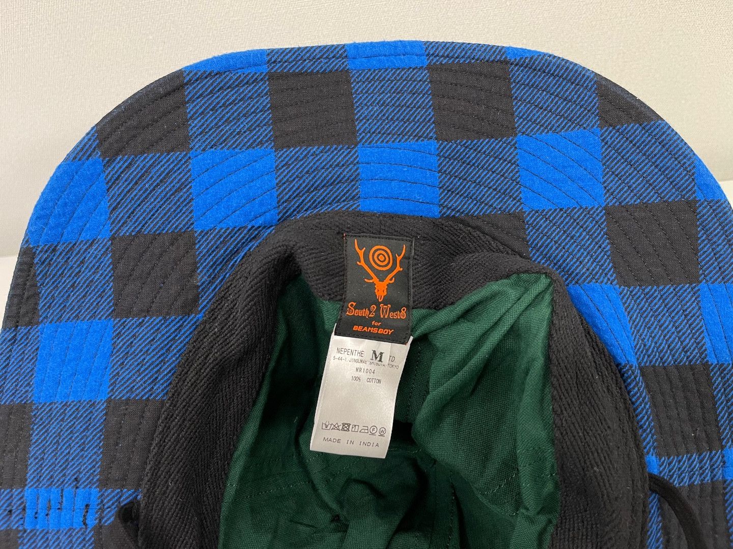 Beams Plus × Japanese Brand × South2 West8 SOUTH2 WEST8 x BeamsBoy Buffalo Check 2Pocket Hat Size ONE SIZE - 4 Thumbnail