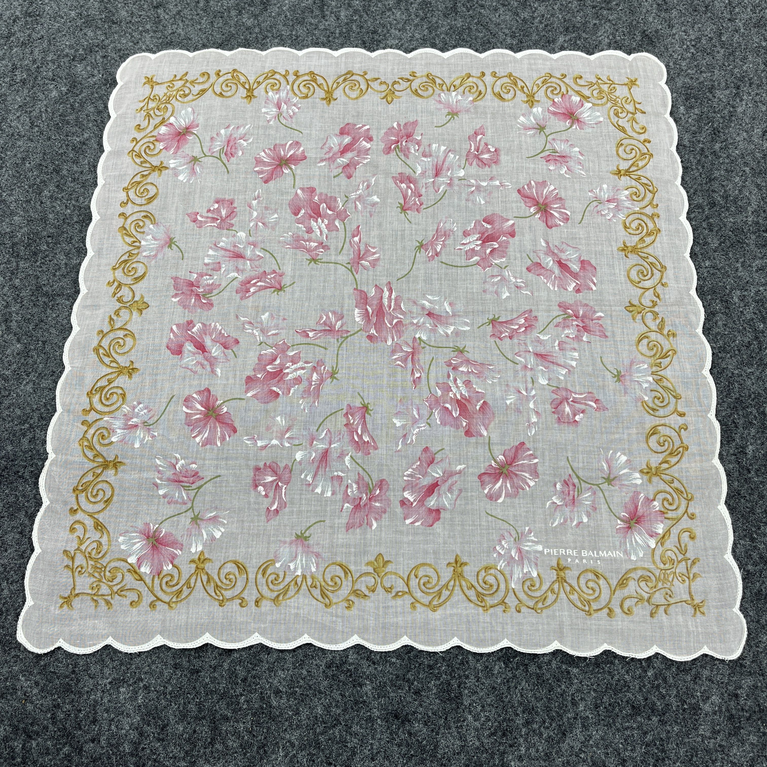 Pierre Balmain × Vintage Pierre Balmain Handkerchief / Bandana / Neckerchief B308 Size ONE SIZE - 9 Thumbnail