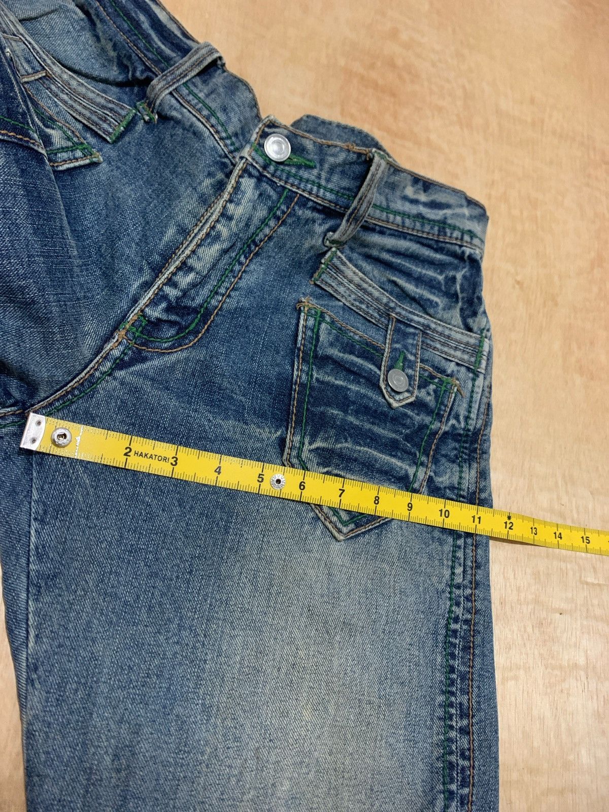 14th Addiction × Japanese Brand Morgan Homme Button Jeans Ifsixwasnine Size US 33 - 10 Thumbnail