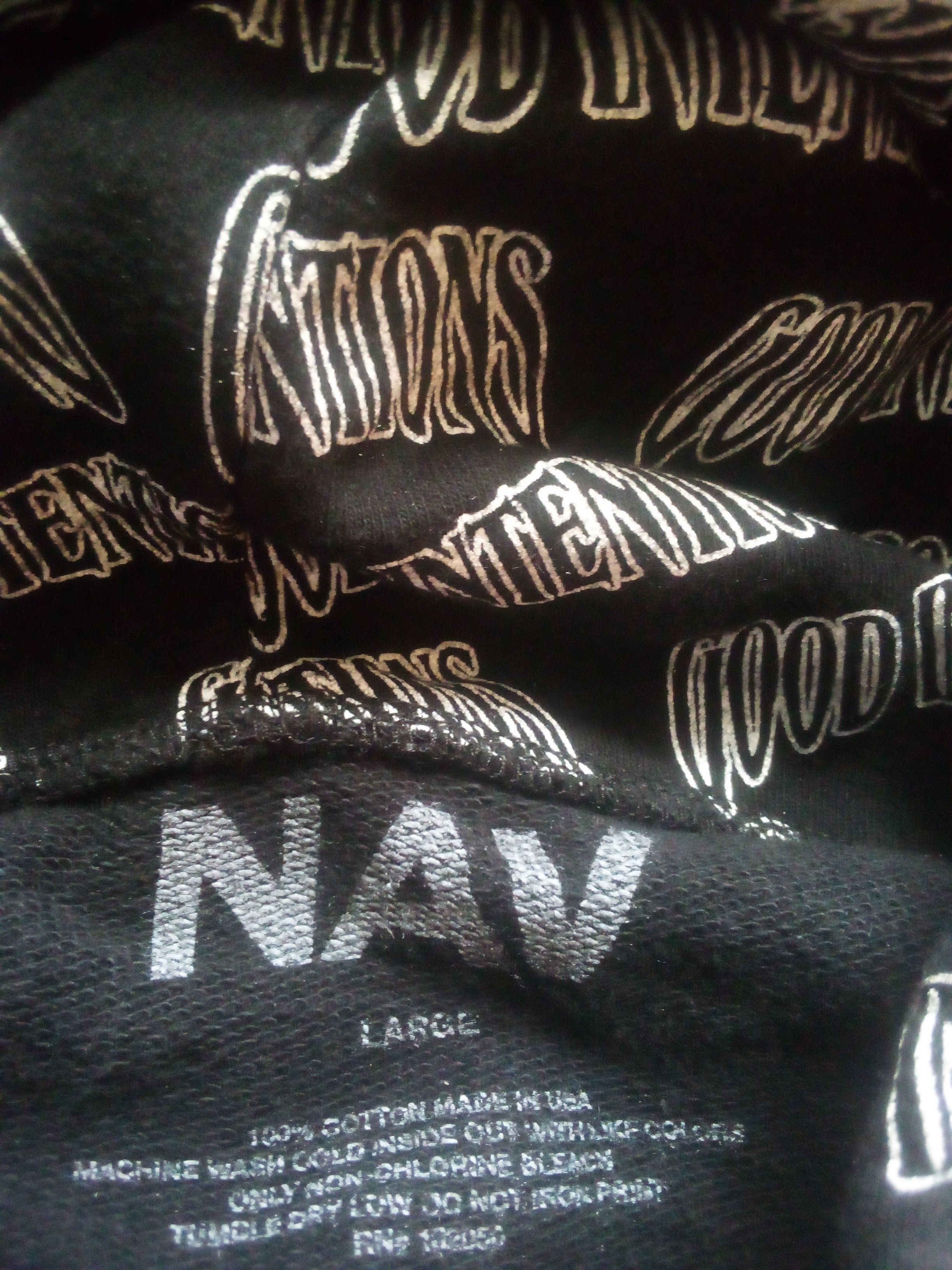 NAV × Vlone NAV X VLONE GOOD INTENTIONS ALL OVER HOODIE Size Large Size US L / EU 52-54 / 3 - 3 Thumbnail