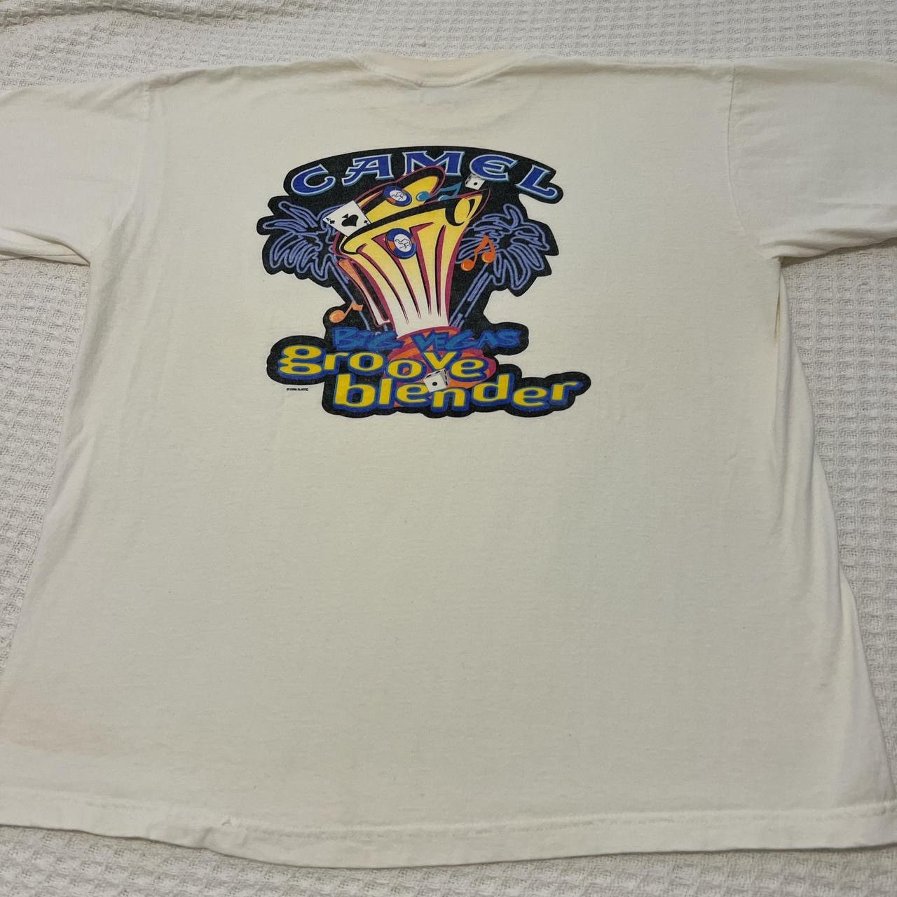 Camel × Vintage Vintage 1996 Camel Cigarettes Vegas Groove Blender T-shirt Size US XL / EU 56 / 4 - 7 Thumbnail