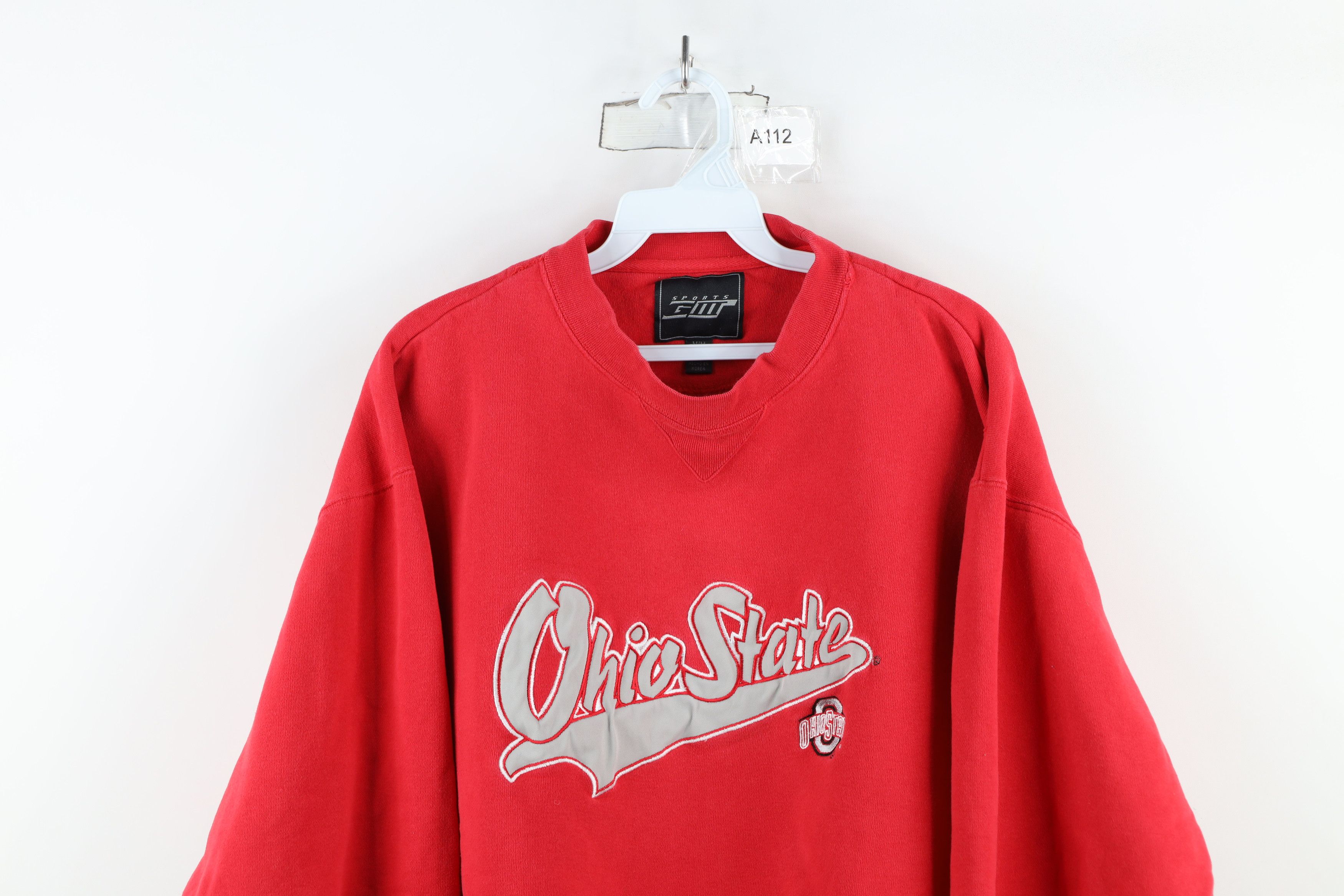 Vintage Vintage 90s Spell Script Ohio State University Sweatshirt Size US M / EU 48-50 / 2 - 2 Thumbnail
