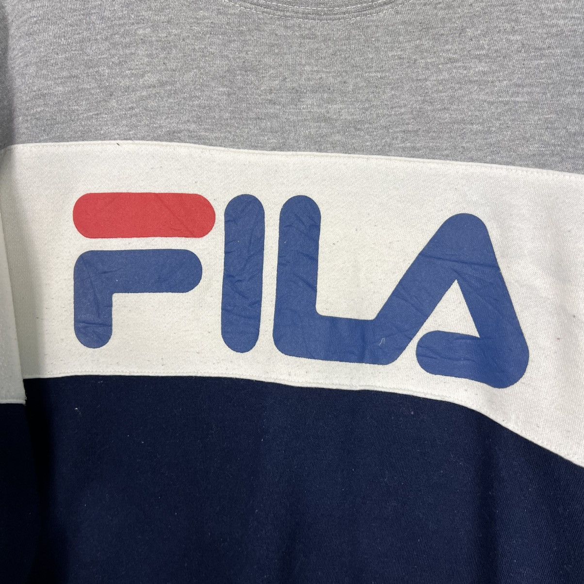 Fila FILA Big Logo Colorblock Crewneck Sweatshirt #4271-C194 Size US L / EU 52-54 / 3 - 3 Thumbnail