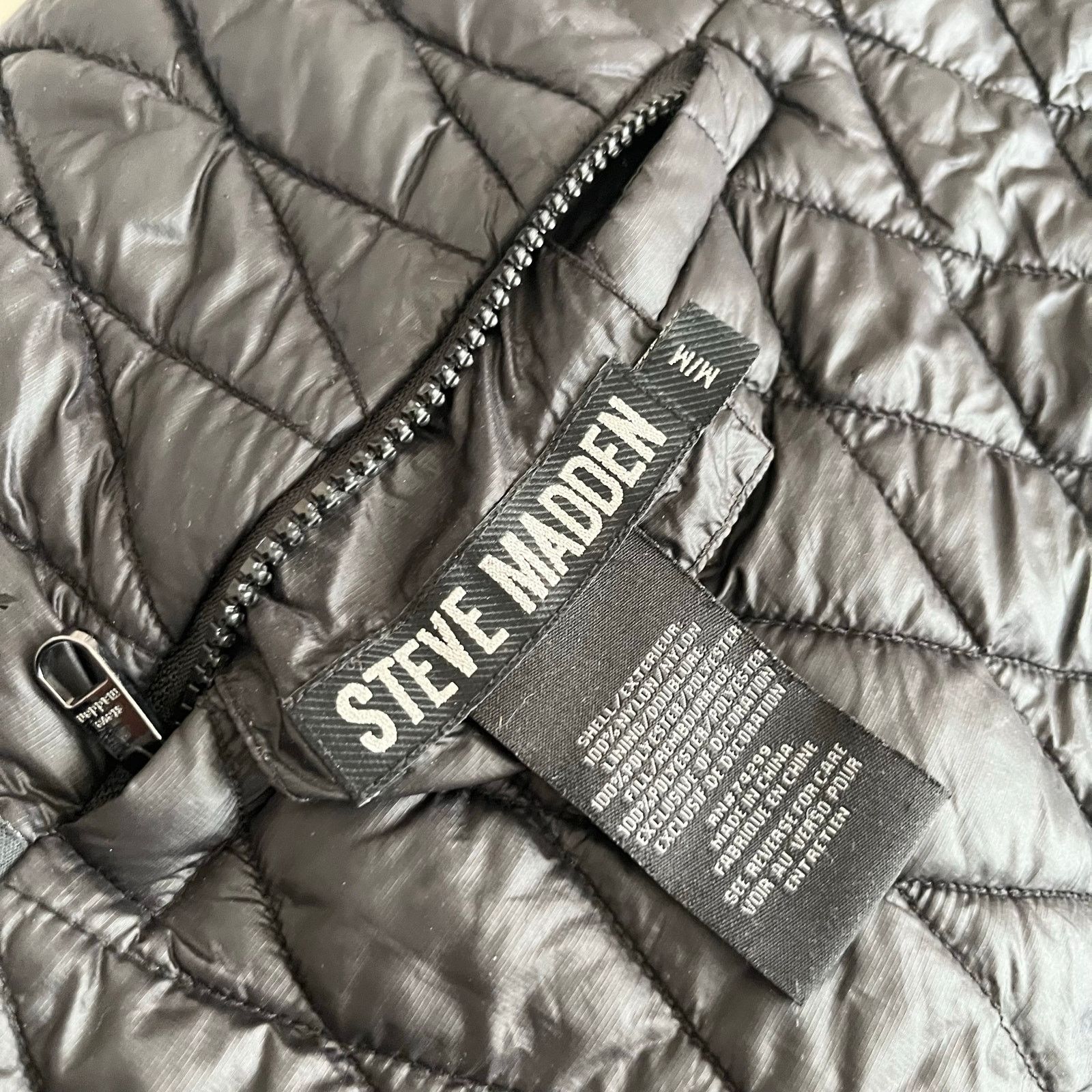 Steve Madden Steve Madden Black Quilted Reversible Sherpa Vest Womens Size M / US 6-8 / IT 42-44 - 7 Thumbnail