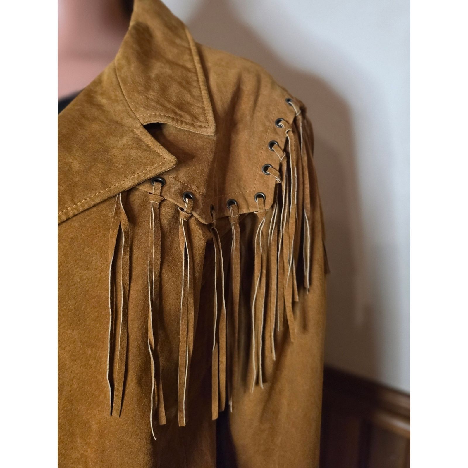 Excelled NWOT Excelled Collection Fringe Suede Coat 3XL Size 3XL / US 20-22 - 7 Thumbnail