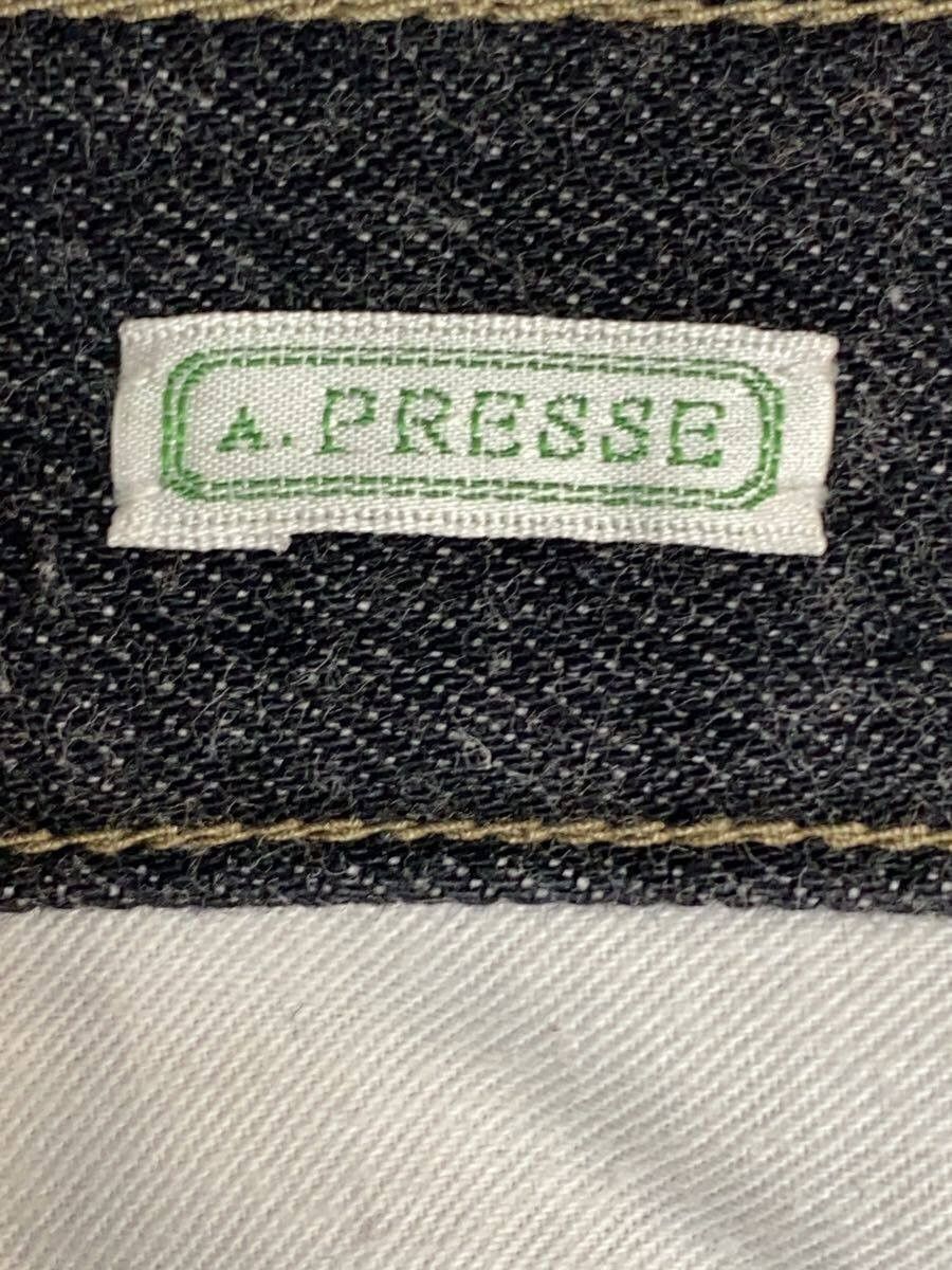 A.PRESSE Cotton Black Washed Denim Pants Size US 32 / EU 48 - 4 Thumbnail