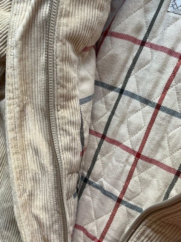 Burberry Thomas Burberry Plaid Lining Coat Corduroy Size M Beige Size US M / EU 48-50 / 2 - 18 Thumbnail