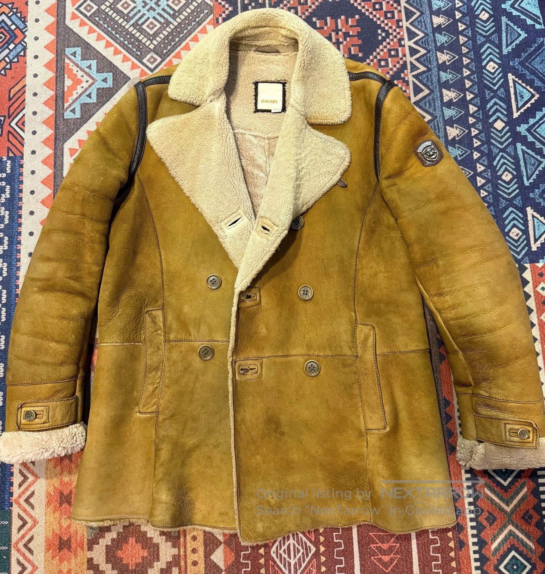 Diesel Diesel 740 Shearling Jacket. Size US XL / EU 56 / 4 - 1 Thumbnail