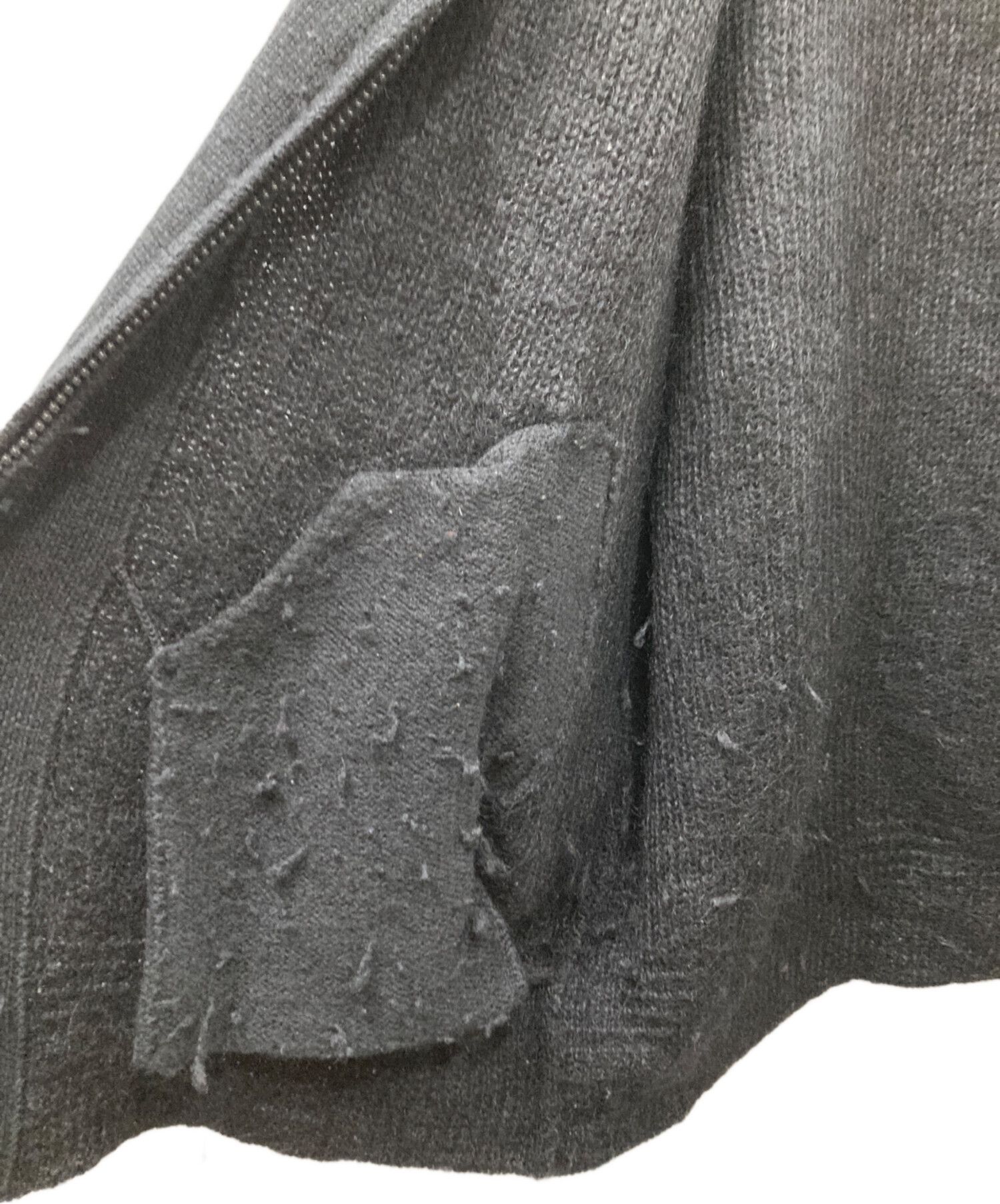 Yohji Yamamoto Yohji Yamamoto pour homme Wool nylon knit zip jacket Size US L / EU 52-54 / 3 - 6 Thumbnail