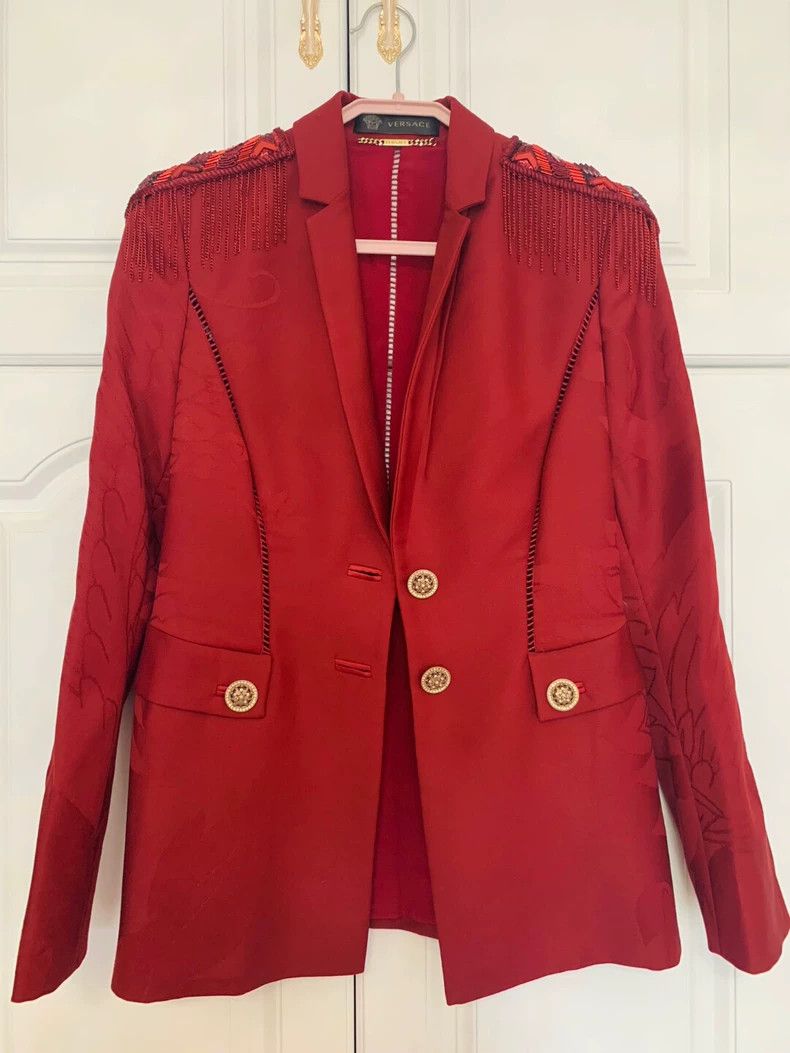 Versace Versace Limited Edition Red Blazer - dmc Size US M / EU 48-50 / 2 - 1 Thumbnail