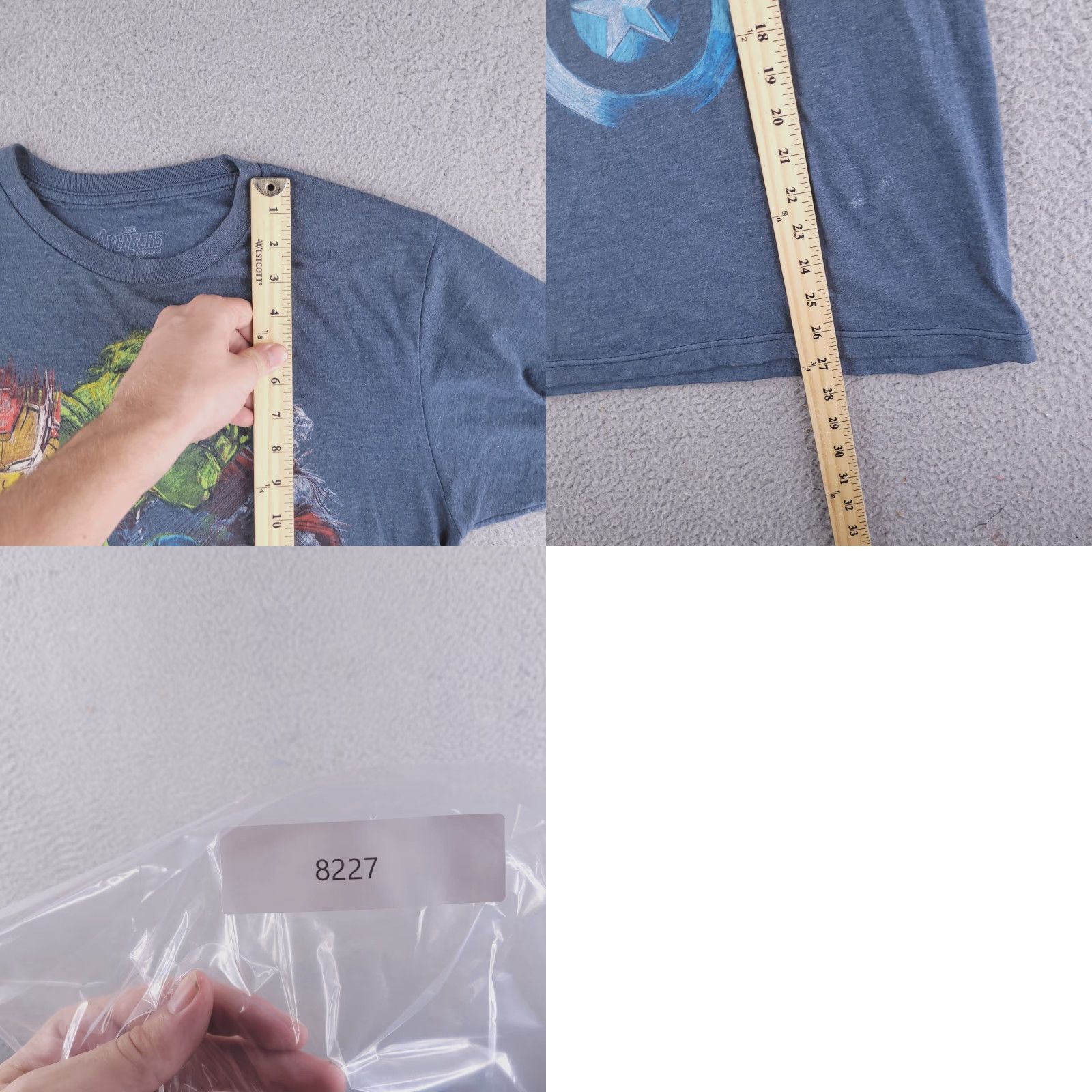 Vintage Marvel Shirt Mens Medium Gray Avengers Ultron Short Sleeve Graphic Tee Size US M / EU 48-50 / 2 - 8 Thumbnail