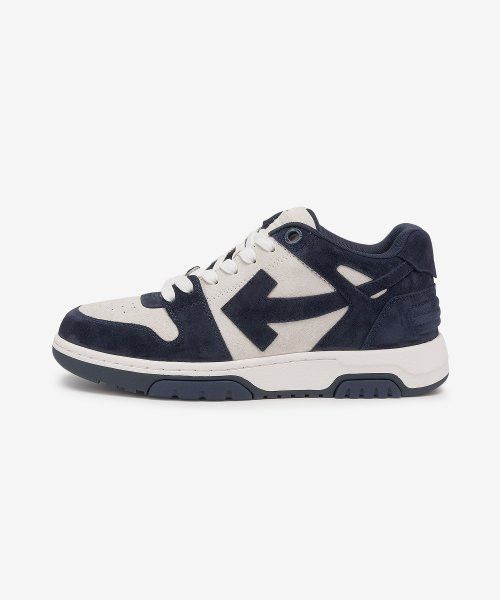 image of Off White Out Of Office Ooo Sneakers Suede / Navy Blue White, Men's (Size 11)