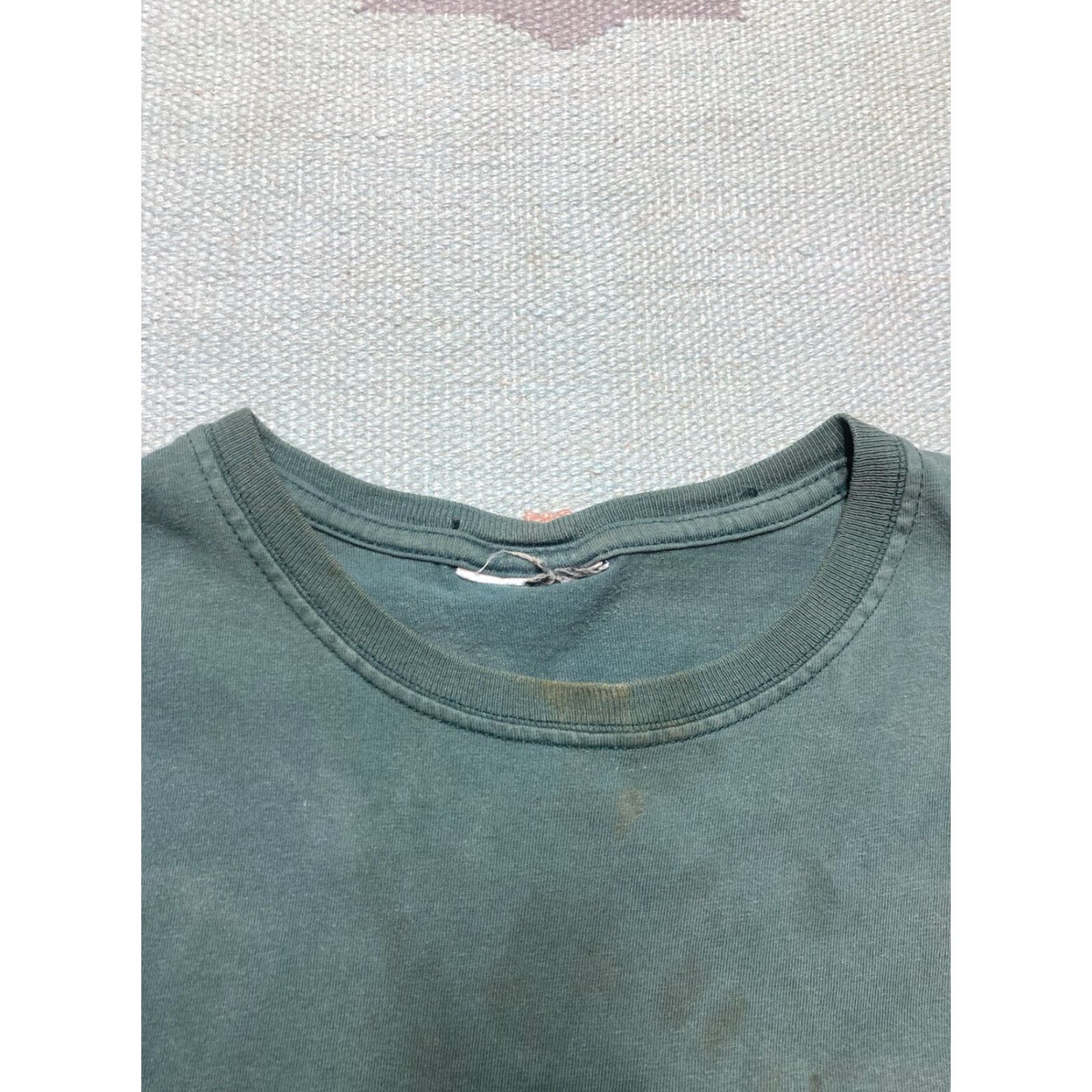 Russell Athletic VINTAGE Russell Athletic T-Shirt Pocket Men L Green Forest Distressed Boxy Large Size US L / EU 52-54 / 3 - 7 Thumbnail