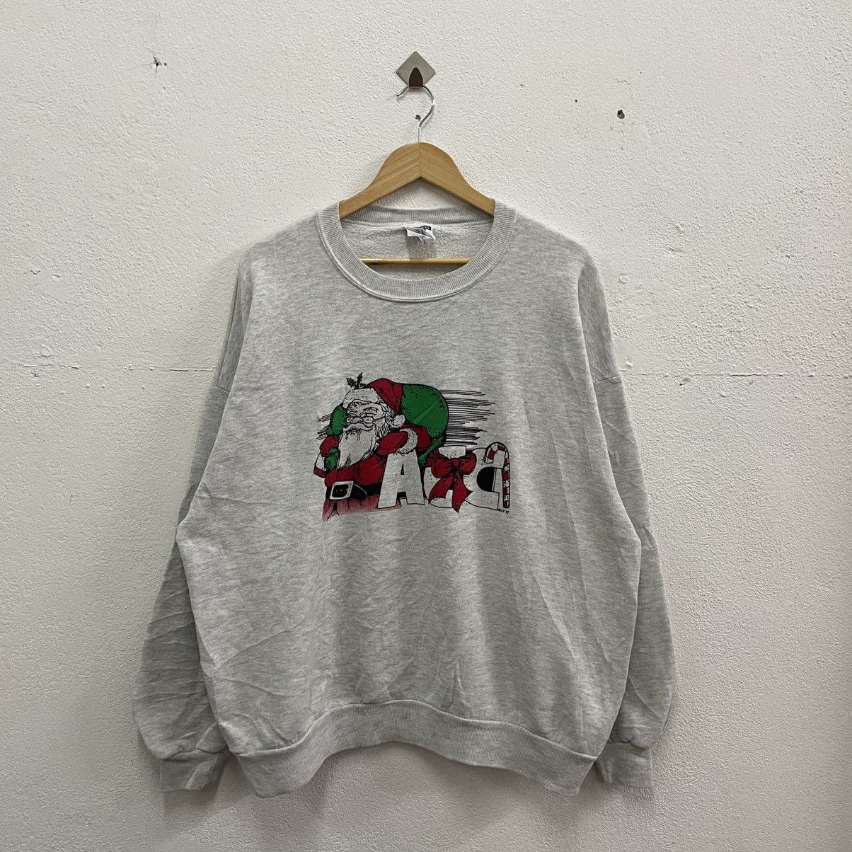 Jerzees × Vintage 🔥Vintage 1997 Jerzees Merry Christmas Sweatshirts Size US XL / EU 56 / 4 - 1 Thumbnail