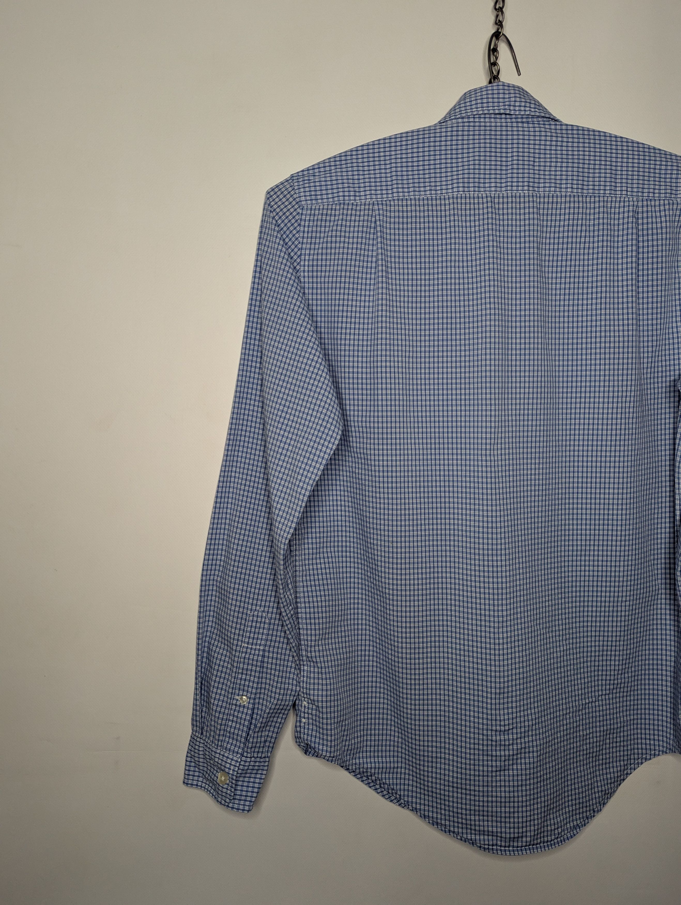 Lacoste LACOSTE Men's Blue Long Sleeve Shirt Small Check Pattern Size US S / EU 44-46 / 1 - 7 Thumbnail