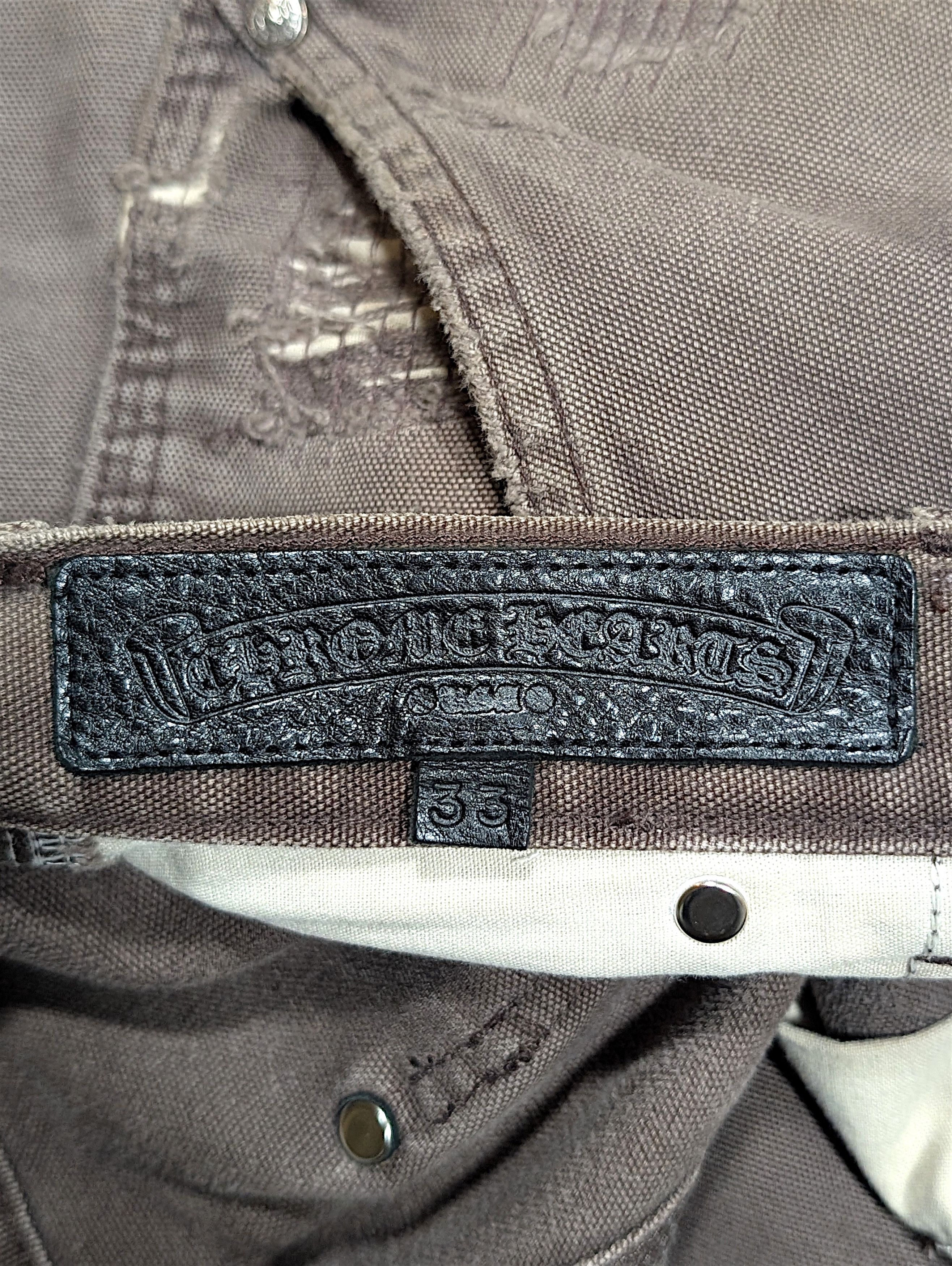 Chrome Hearts Chrome Hearts Vegas Carhartt Star Patch Double Knee Brown Size US 33 - 4 Thumbnail