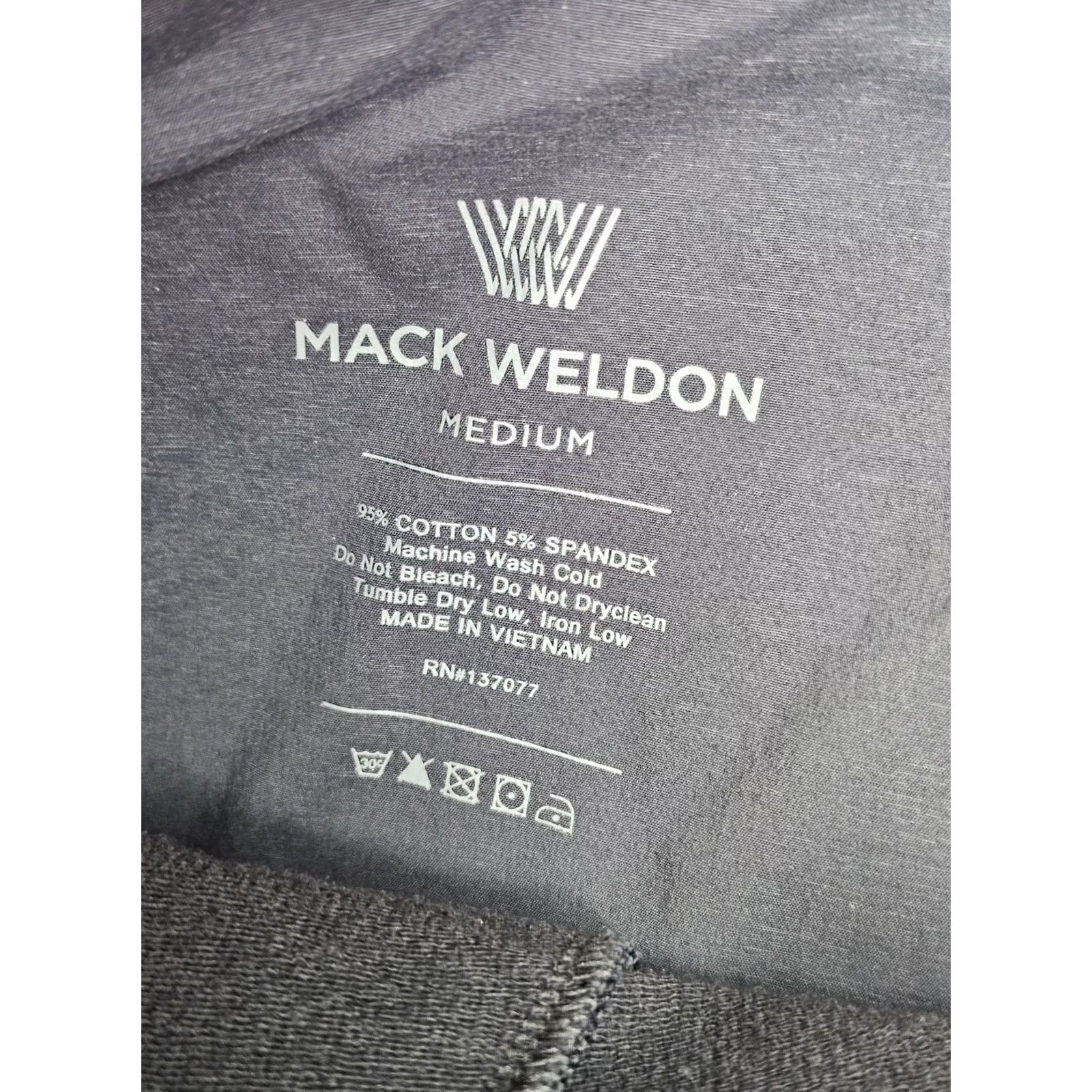 Vintage Mack Weldon Washed Black Fleece Sweatpants Men M Sweatpants Casual Slim Pull-On Joggers City College Preppy Mens Size US 31 - 6 Thumbnail