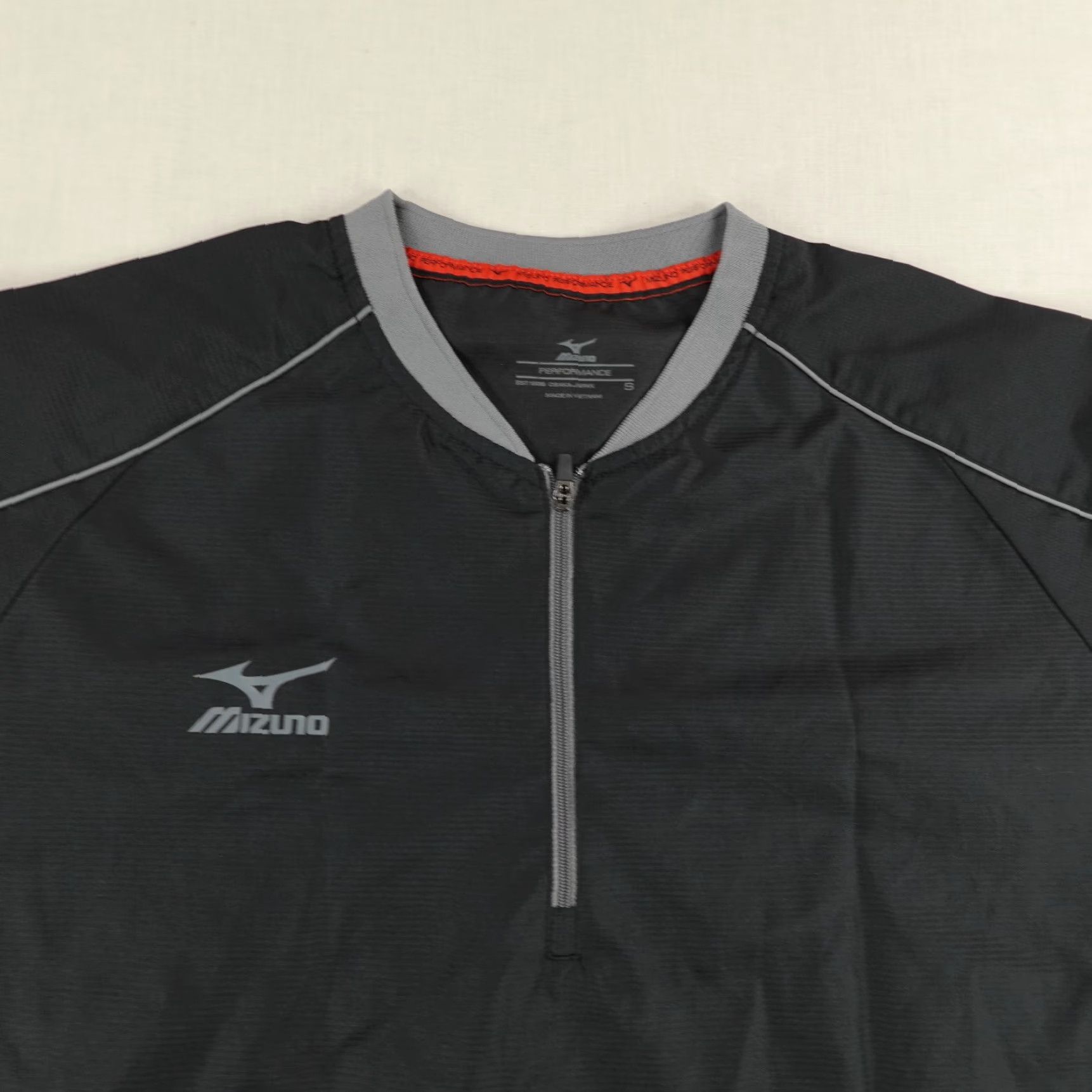 Mizuno Mizuno Jacket Windbreaker Mens Small Black 1/4 Zip Wind Shirt Baseball Golf Outdoor Sports activewear Size US S / EU 44-46 / 1 - 2 Thumbnail