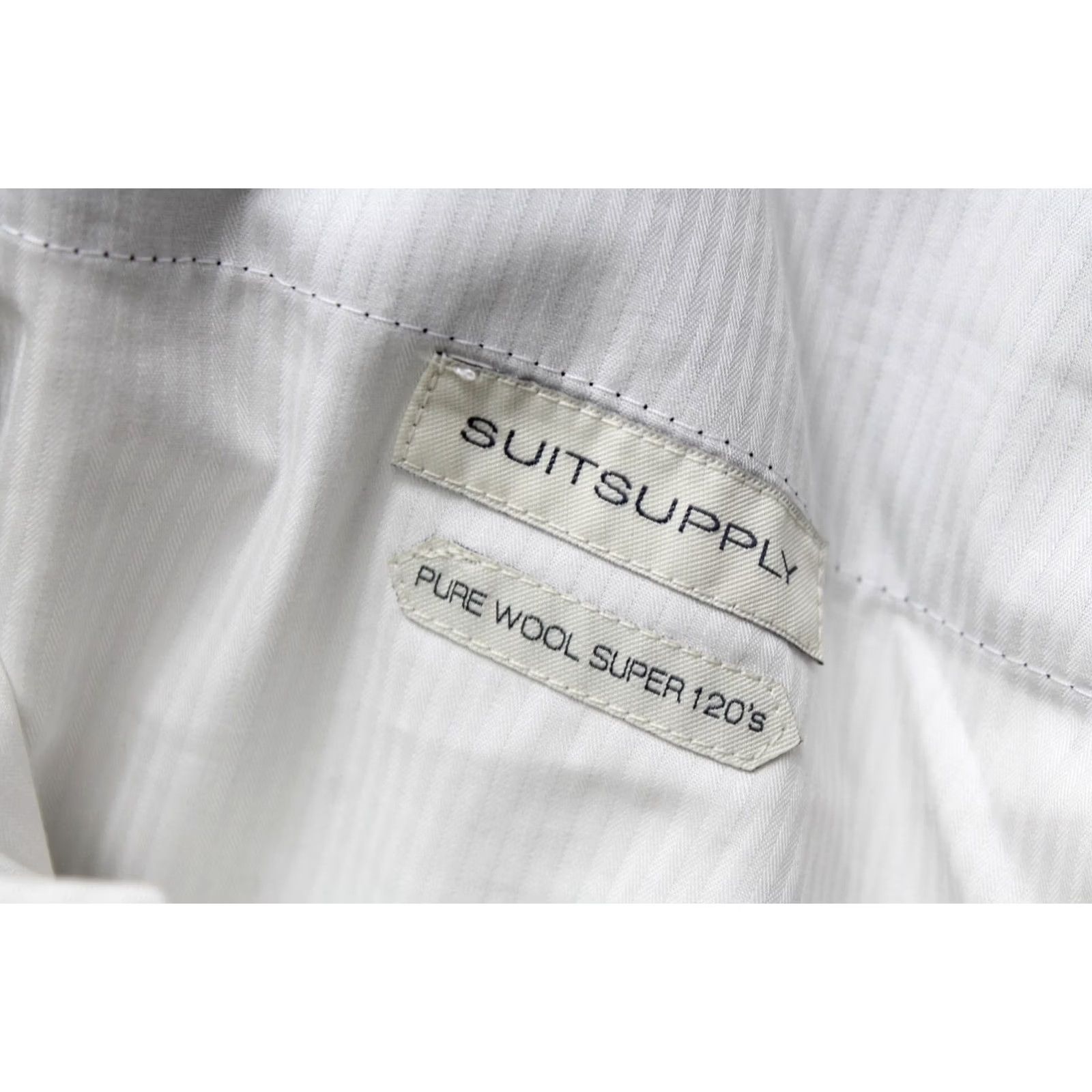 Suitsupply Suitsupply Sono Slim Fit Trousers Men's UK 42 / W37 Blue Pure Wool Super 120's Size US 42 / EU 58 - 6 Thumbnail