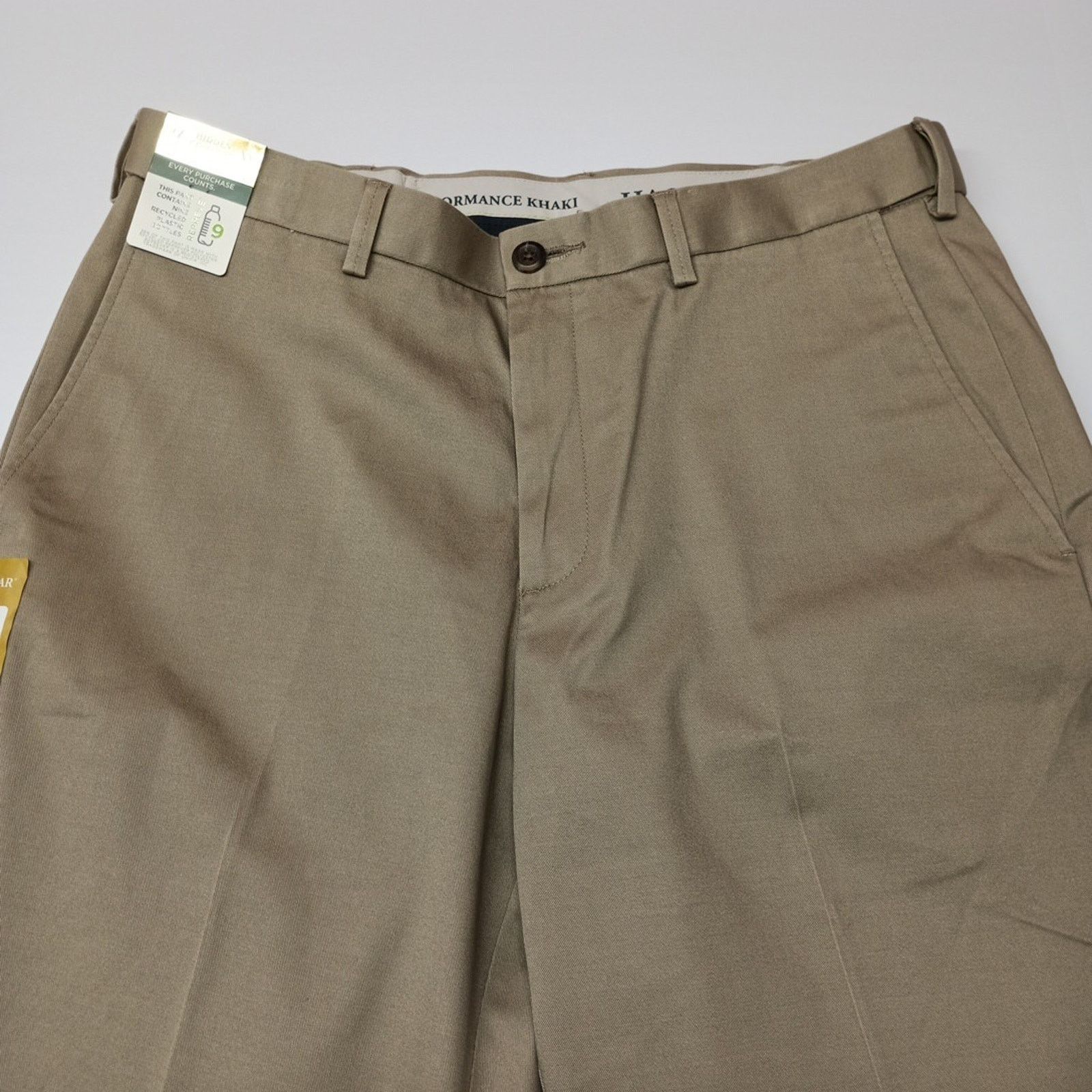 Haggar Haggar Khakis Mens 34x30 Med Khaki Classic Fit Comfort Waist Size US 34 / EU 50 - 4 Thumbnail